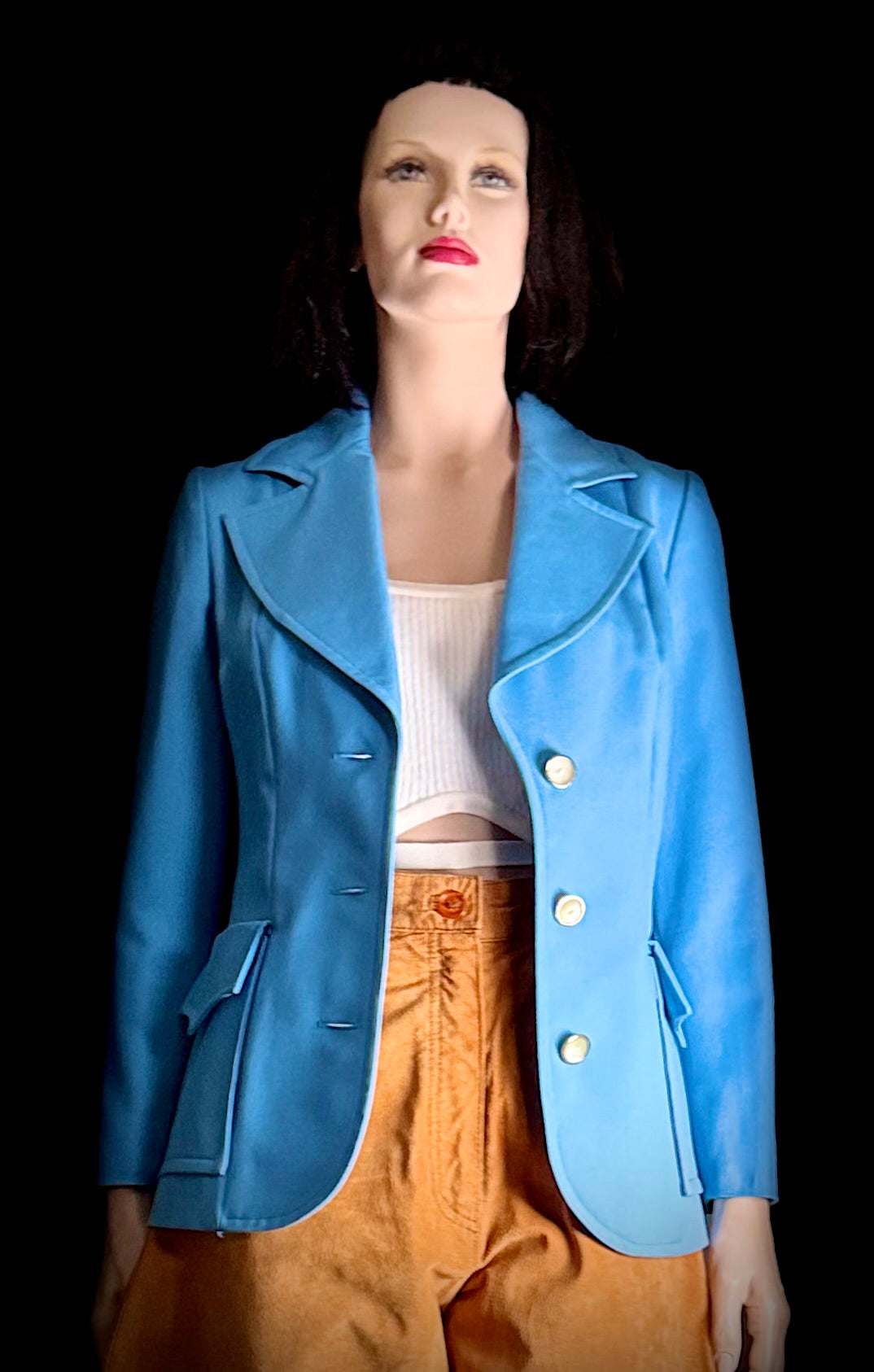 Vintage 1960s–70s Wolsey Lombardi Blue Tailored Jacket | Made in UK