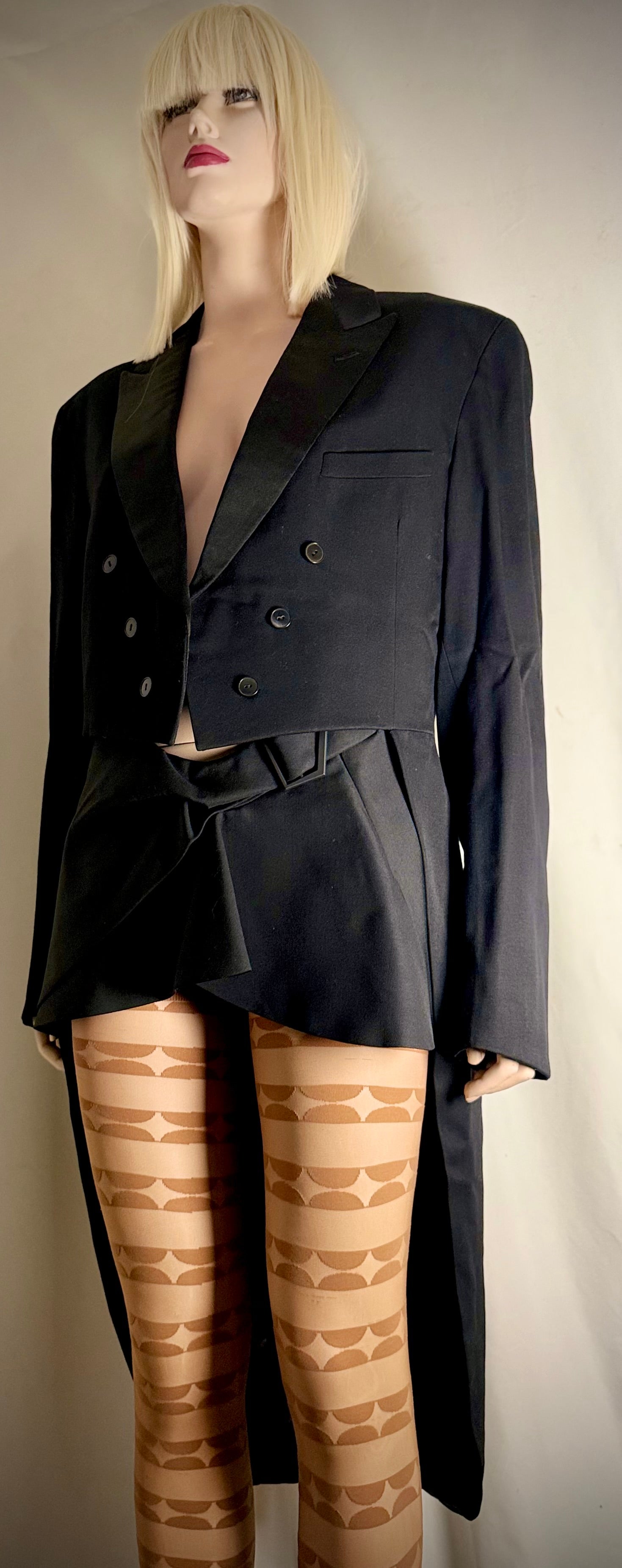 1970s European Tailored Tuxedo Tailcoat Jacket