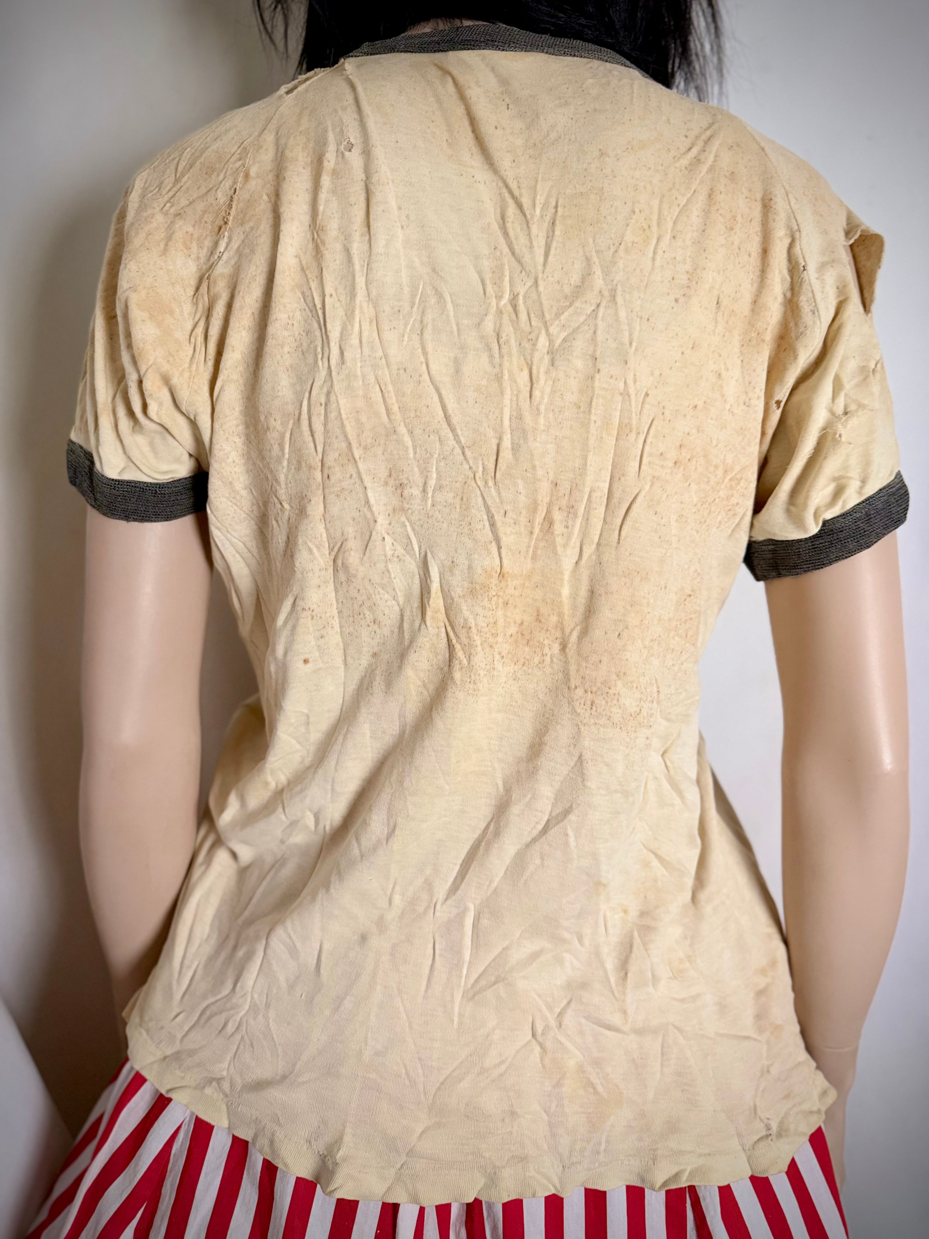 Rare Early Walt Disney Productions Mickey Mouse Ringer T-shirt Dating Most Likely to the Early 1960s.