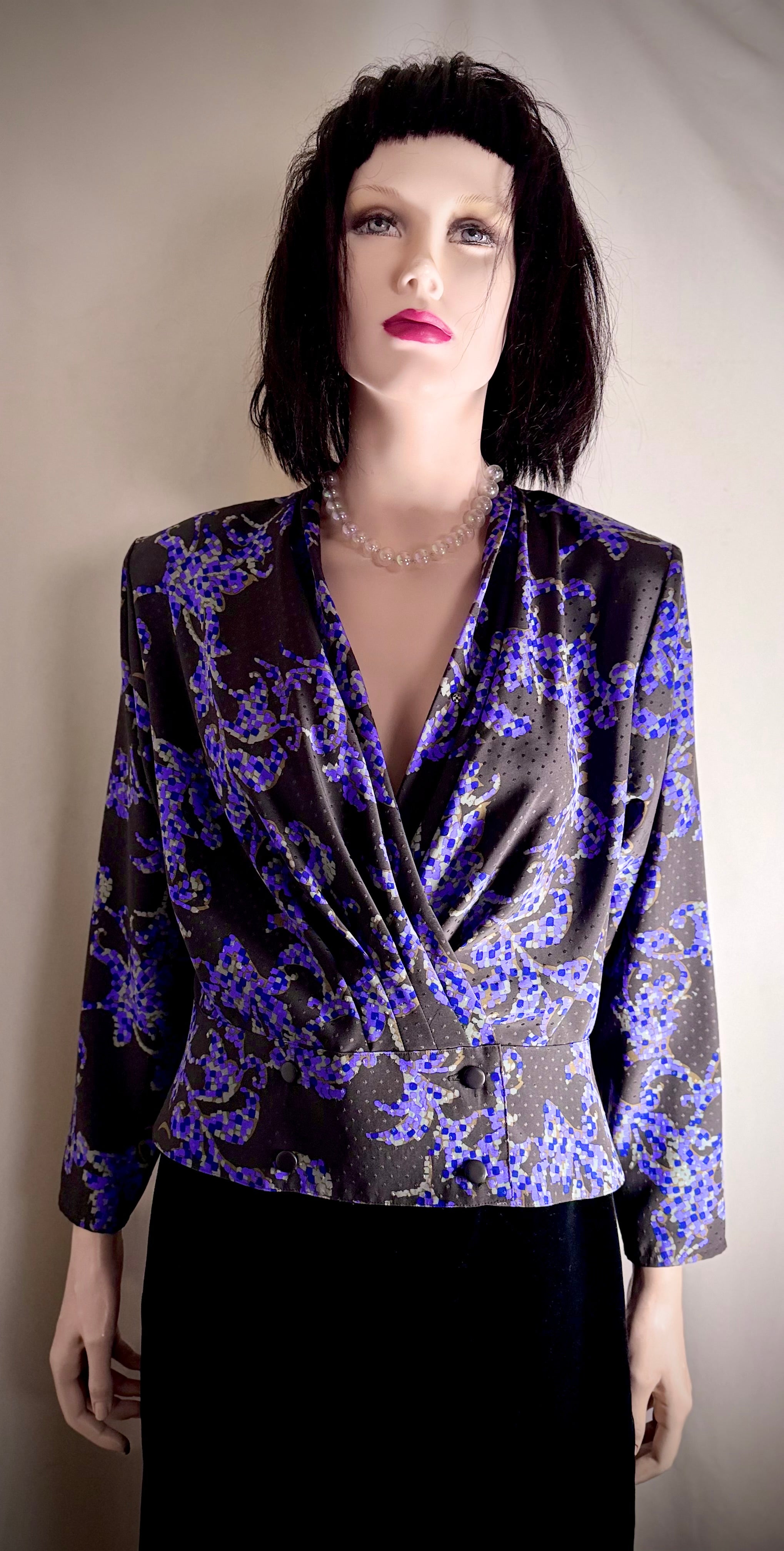 Pierre Balmain Paris-Late 80's/Early 90's Japanese
Made Designer Blouse
