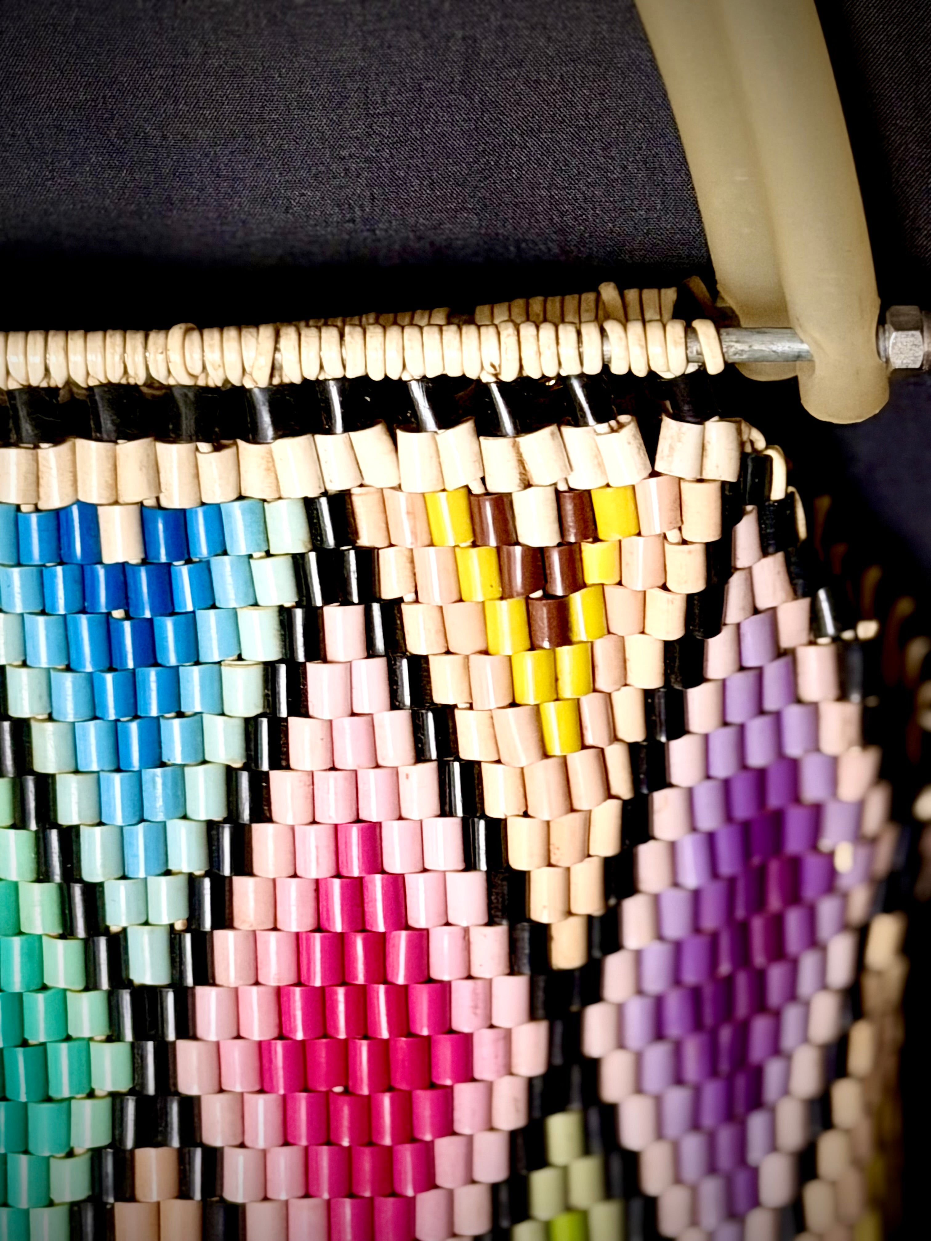 Mosaic Tote - 1960s Hand-Beaded Bag