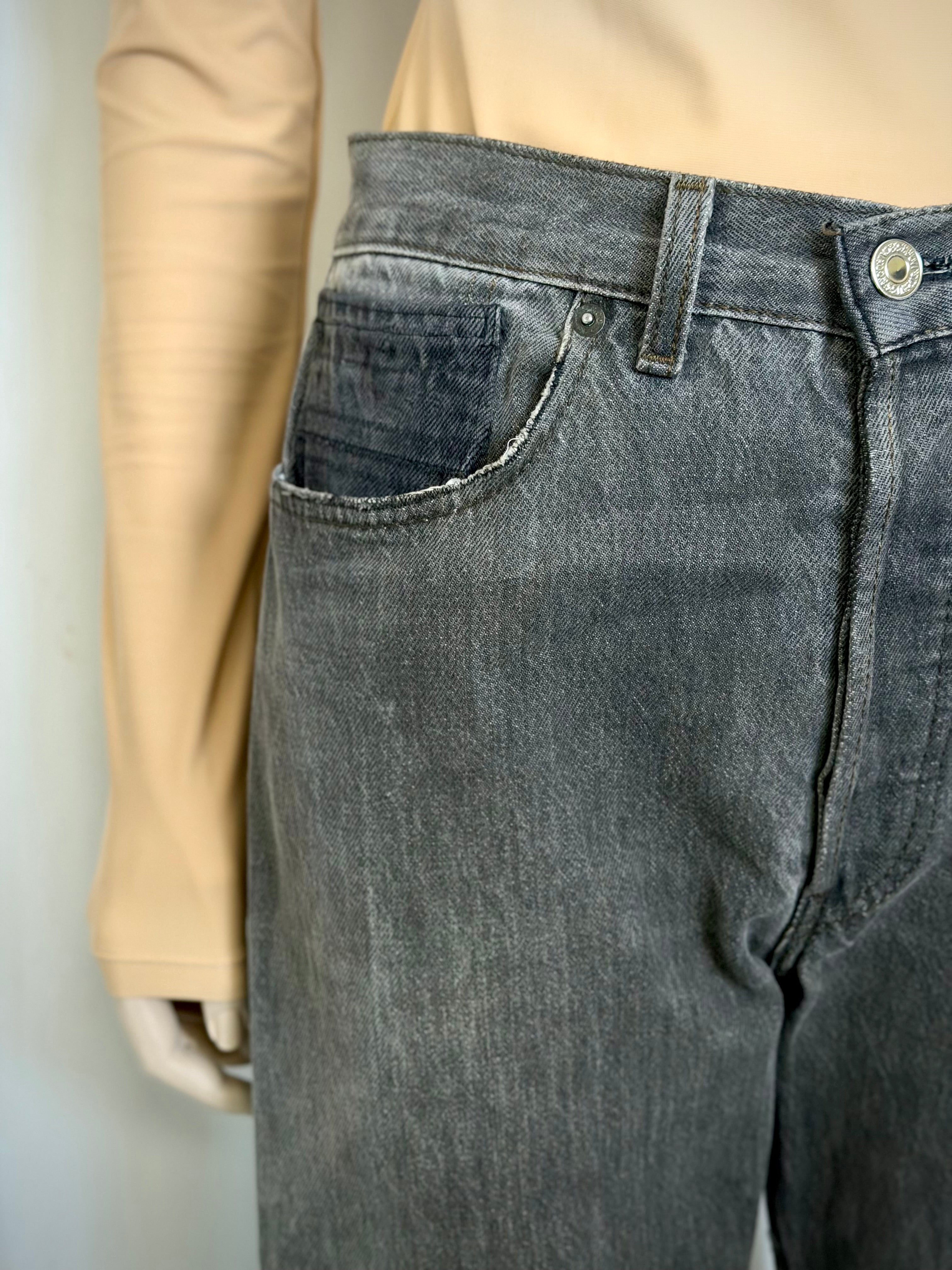 1990s Levi’s Grey Denim Jeans - Minimalist Cut