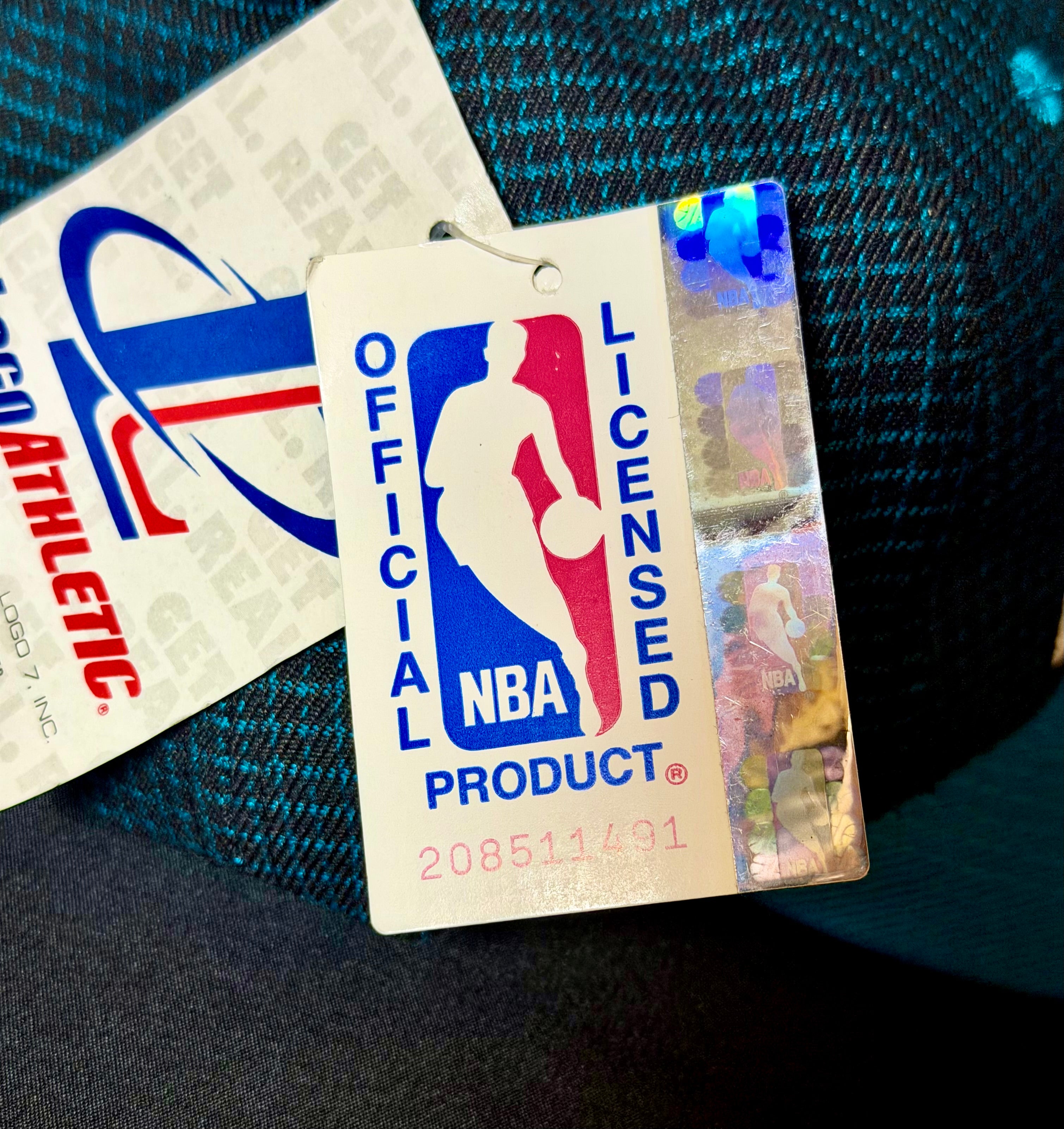 1990s Detroit Pistons Deadstock Snapback — Official NBA Licensed — Teal Era