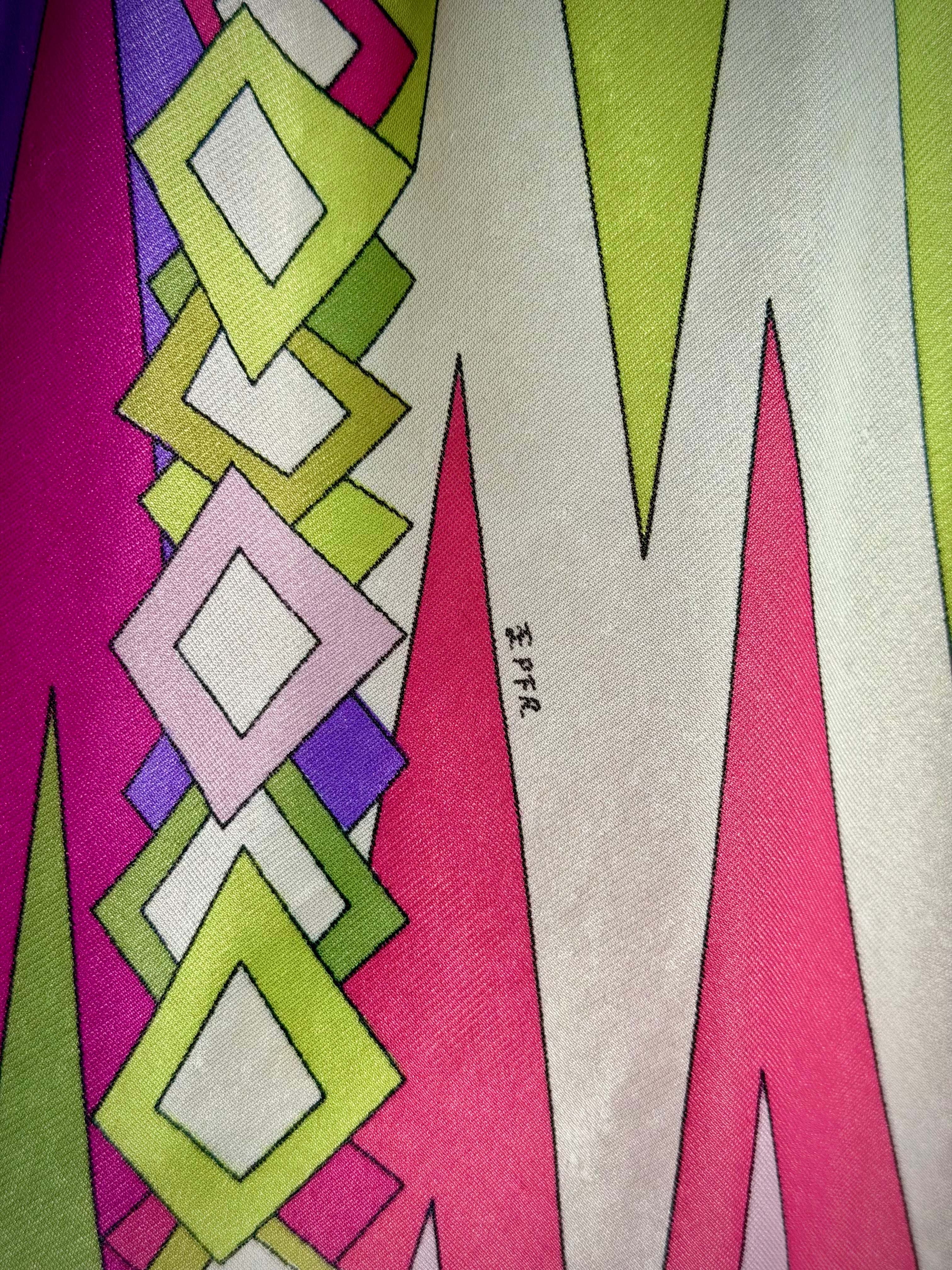 1960s Emilio Pucci for Formfit Rogers Silk Dress-Asymmetrical Cut