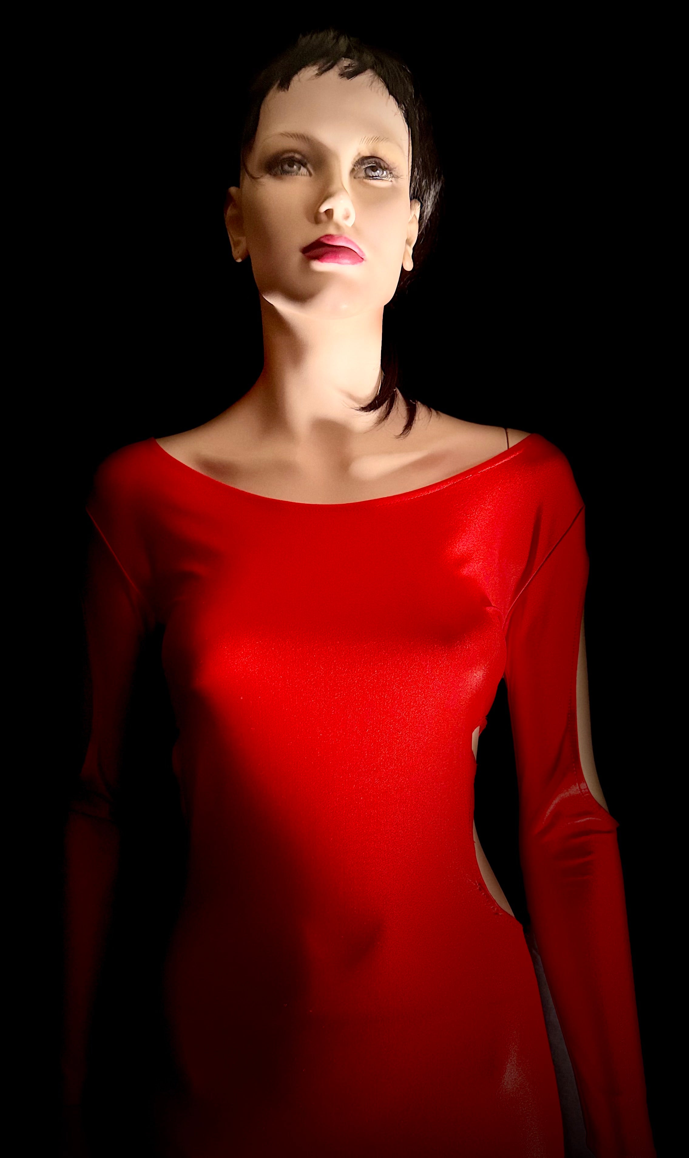 80s - 90s Cut-Out Bodycon Dress