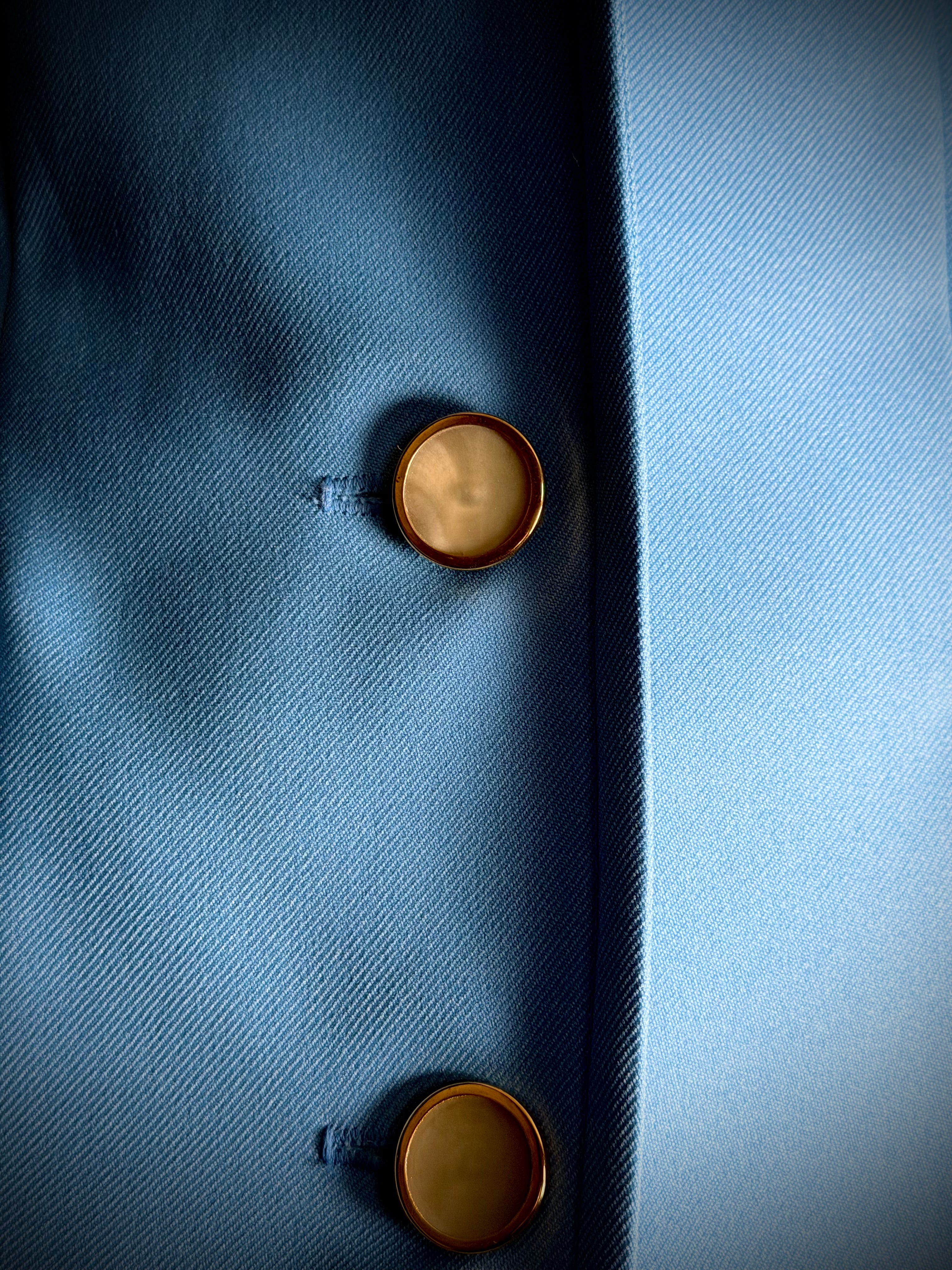 Vintage 1960s–70s Wolsey Lombardi Blue Tailored Jacket | Made in UK
