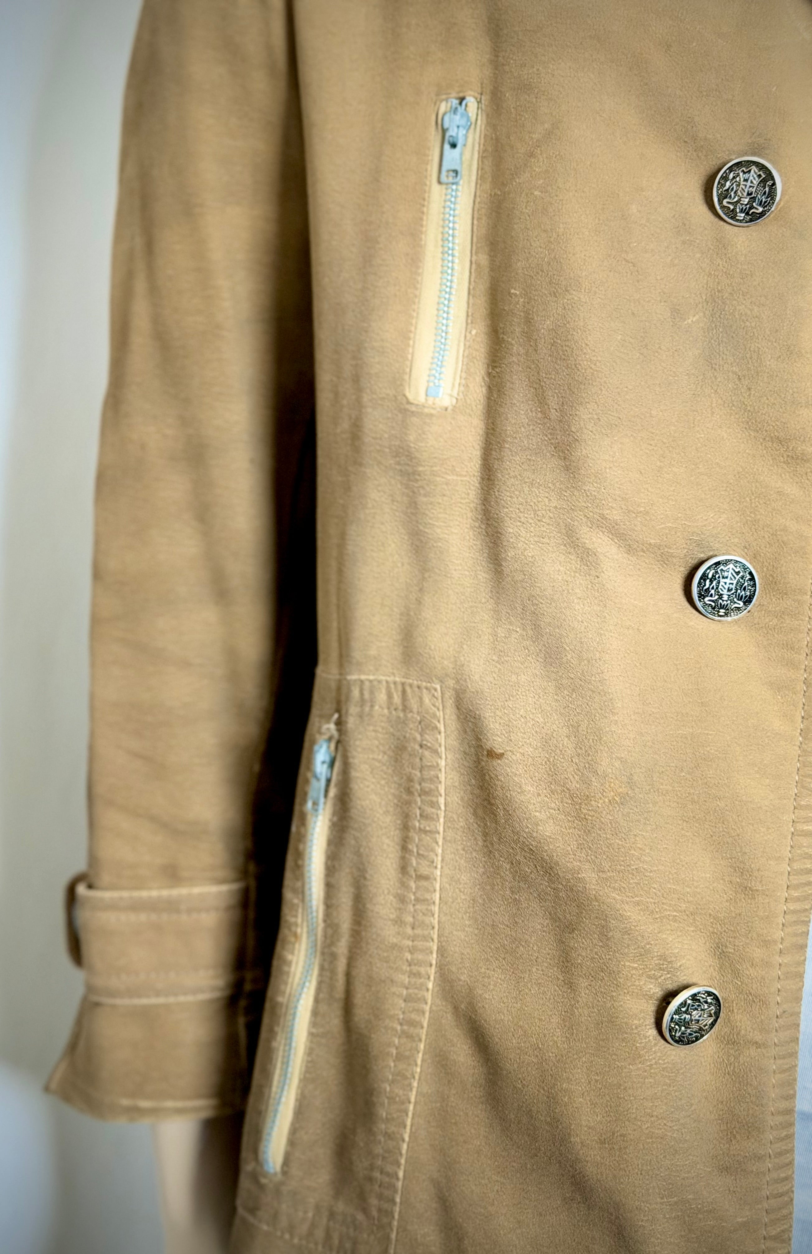 1960s Coated Cotton Utility Jacket - Military Inspired Workwear