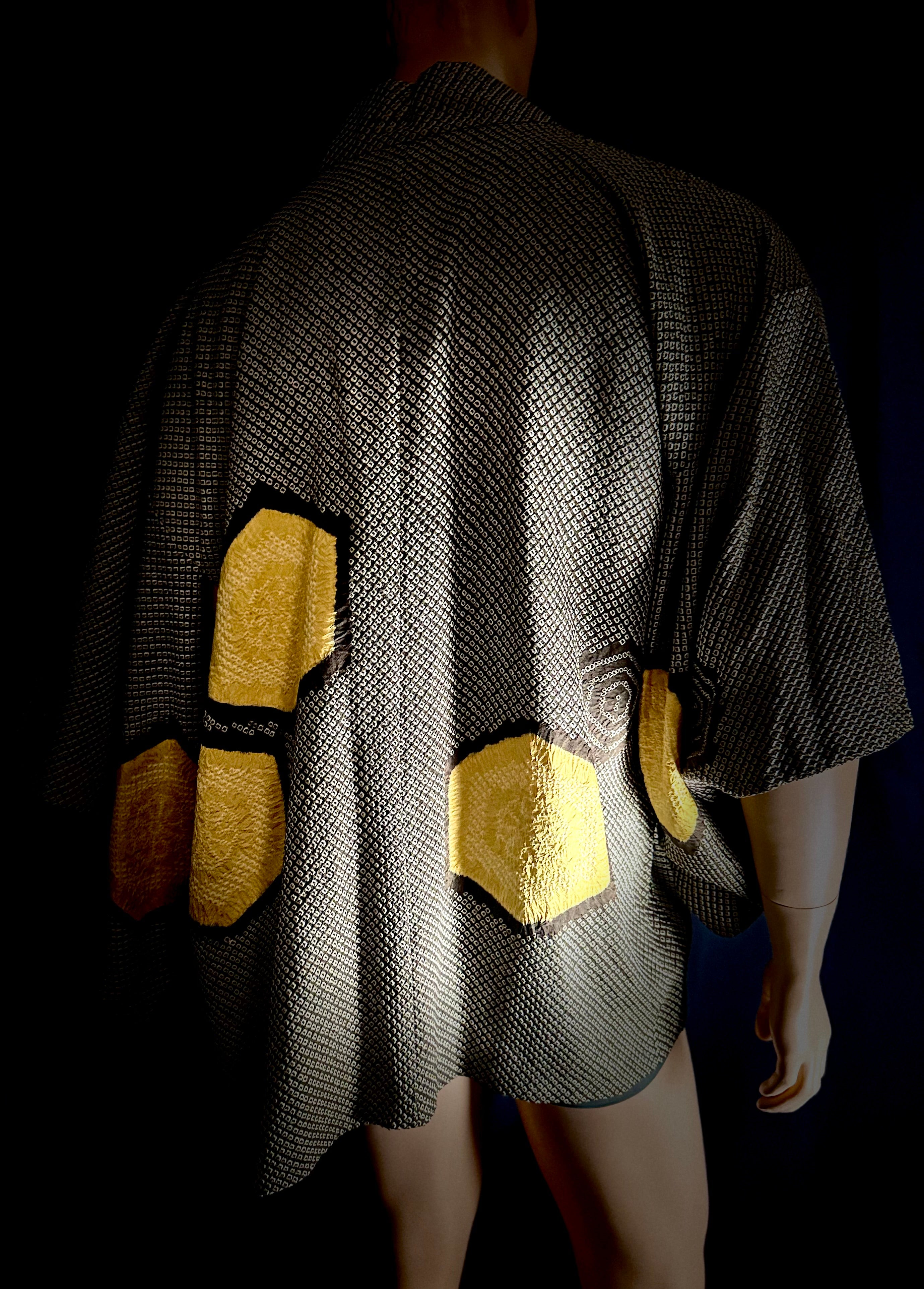 Deadstock Vintage Japanese Hand-Shibori Haori Jacket