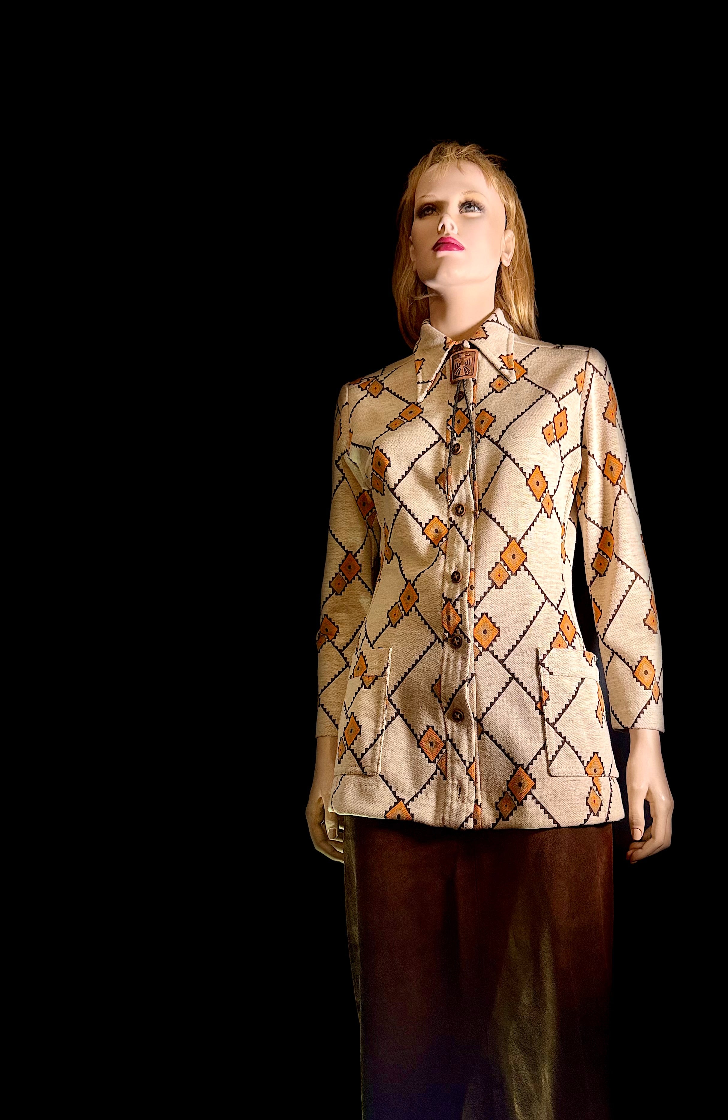 Vintage Late-60s / Early-70s Geometric Button-Up Shirt