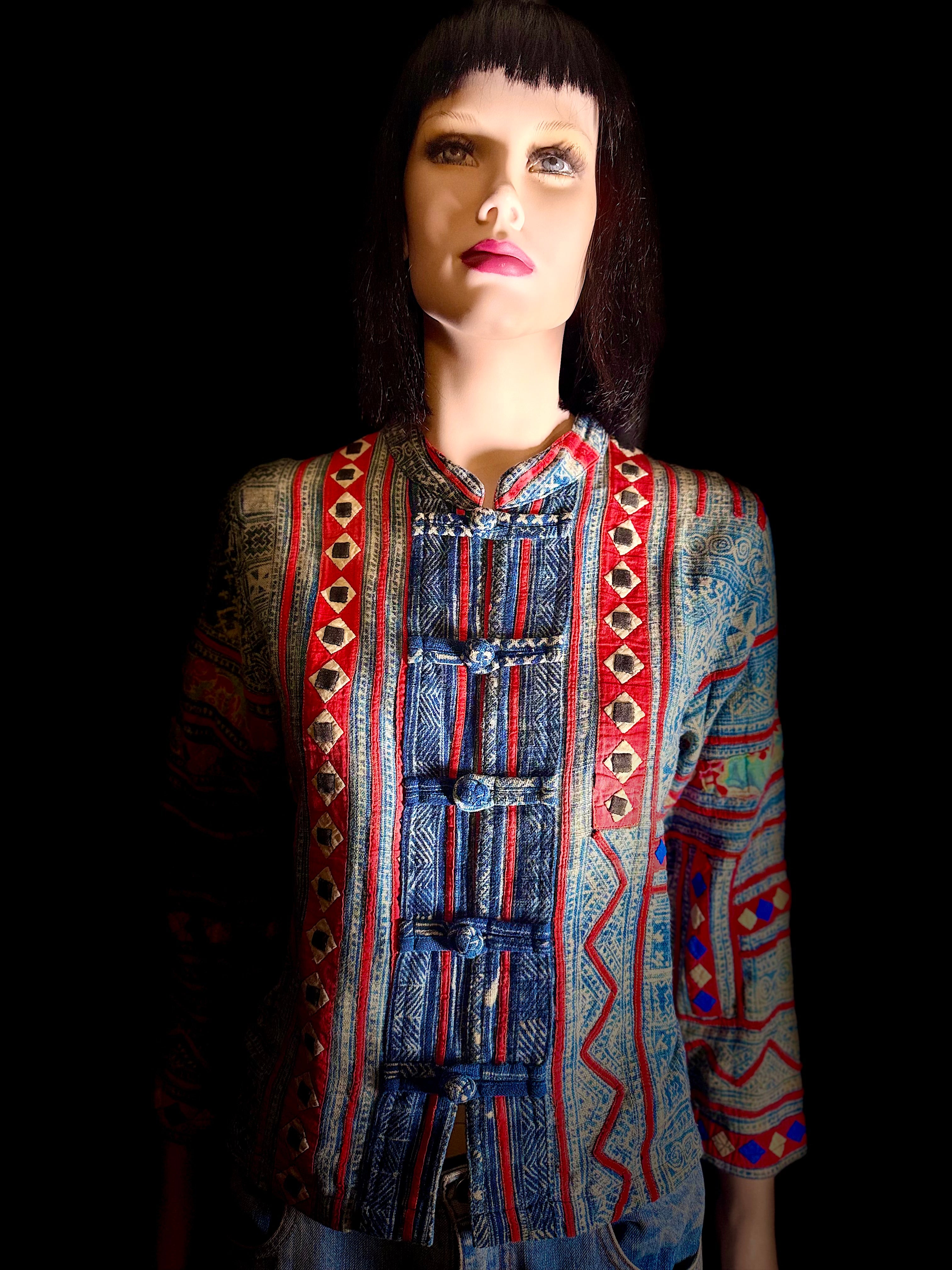 Authentic Malaika Hmong Hand-Appliqué Jacket