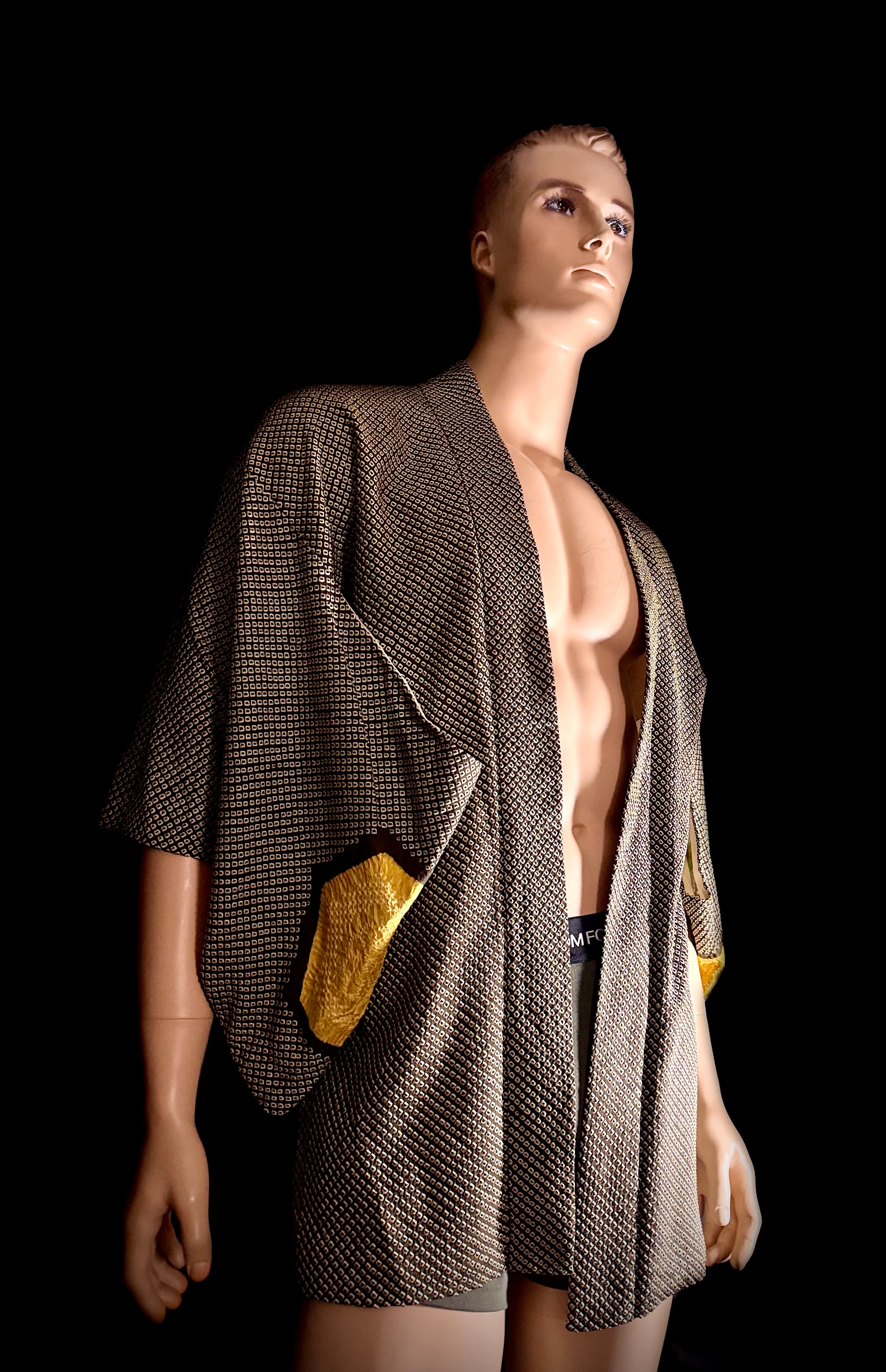 Deadstock Vintage Japanese Hand-Shibori Haori Jacket