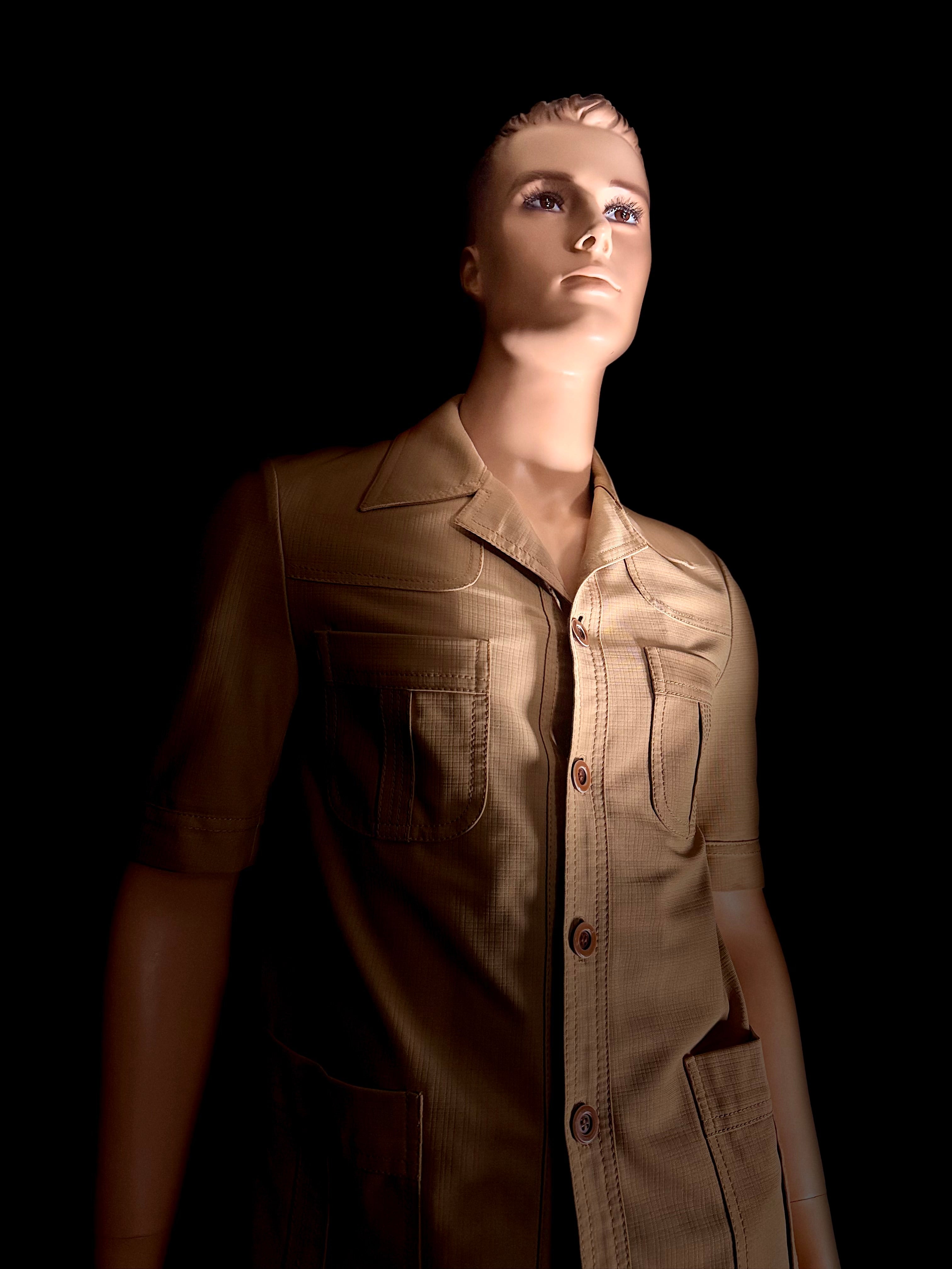 Vintage 1970s Benini Safari Shirt - Rome to Melbourne Tailoring