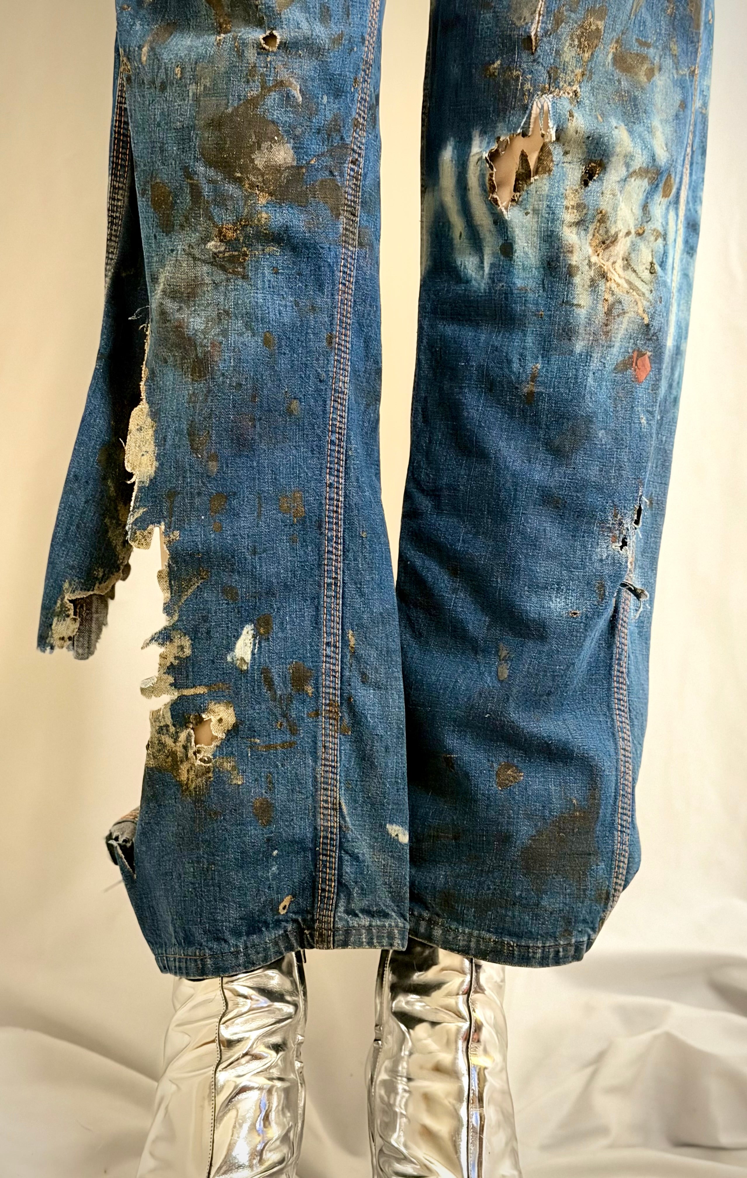 1940s French Artist’s Work Jeans - One-of-a-Kind Archival Wear