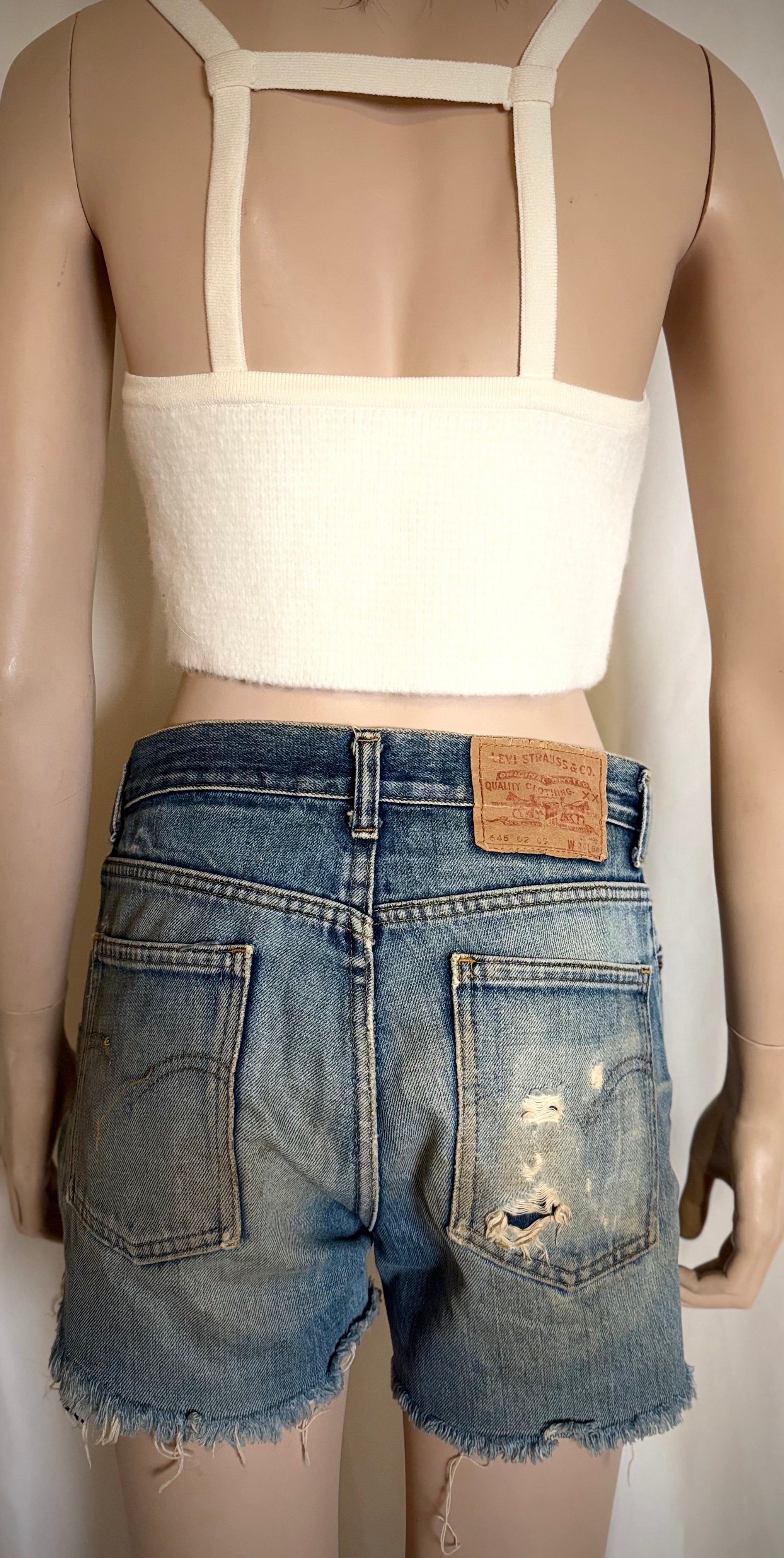 Early-Mid 1970s Levi’s Cut-Off Denim Shorts