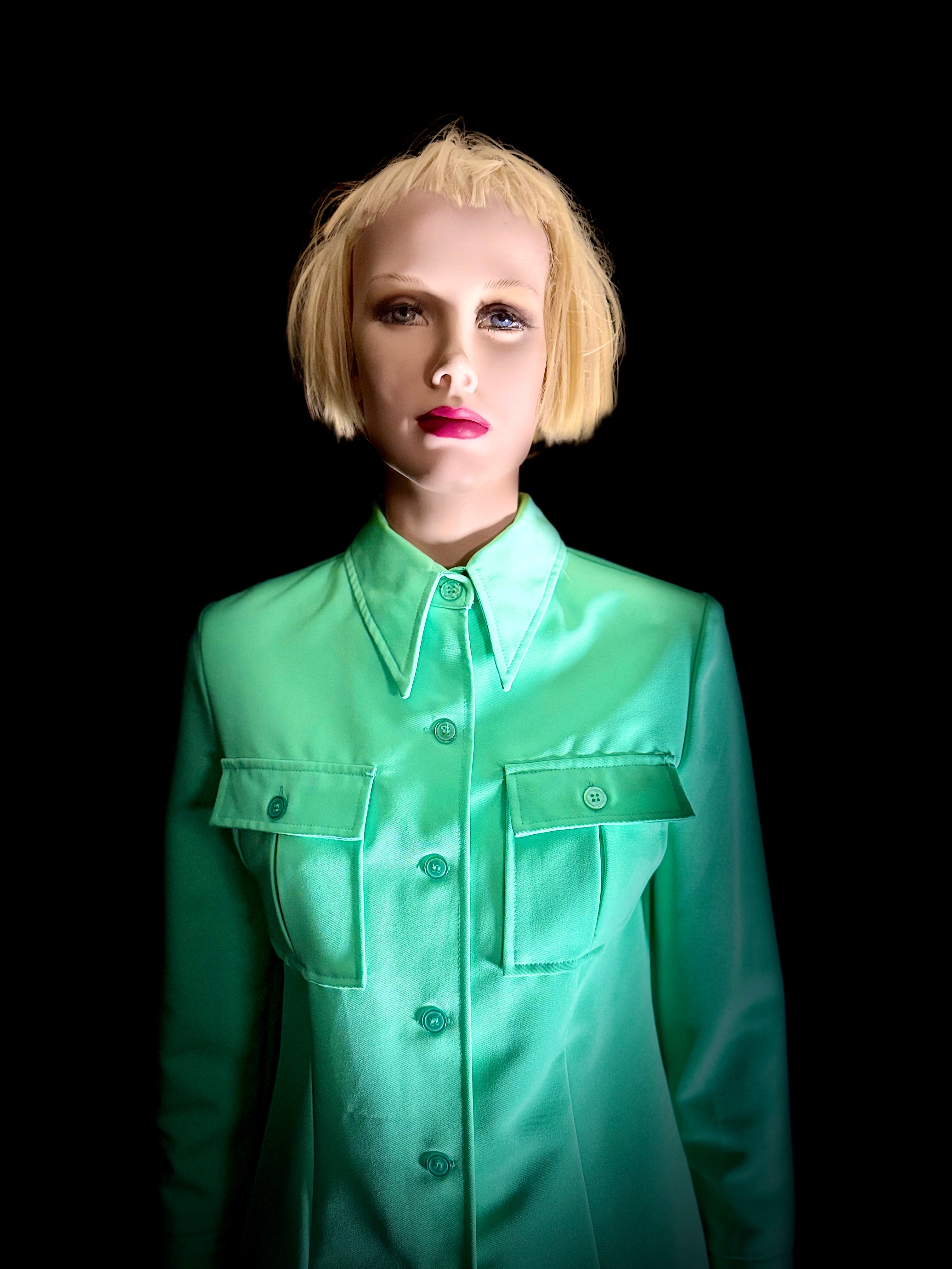 Mint Utility Shirt-Jacket | Vintage Contemporary Cut
