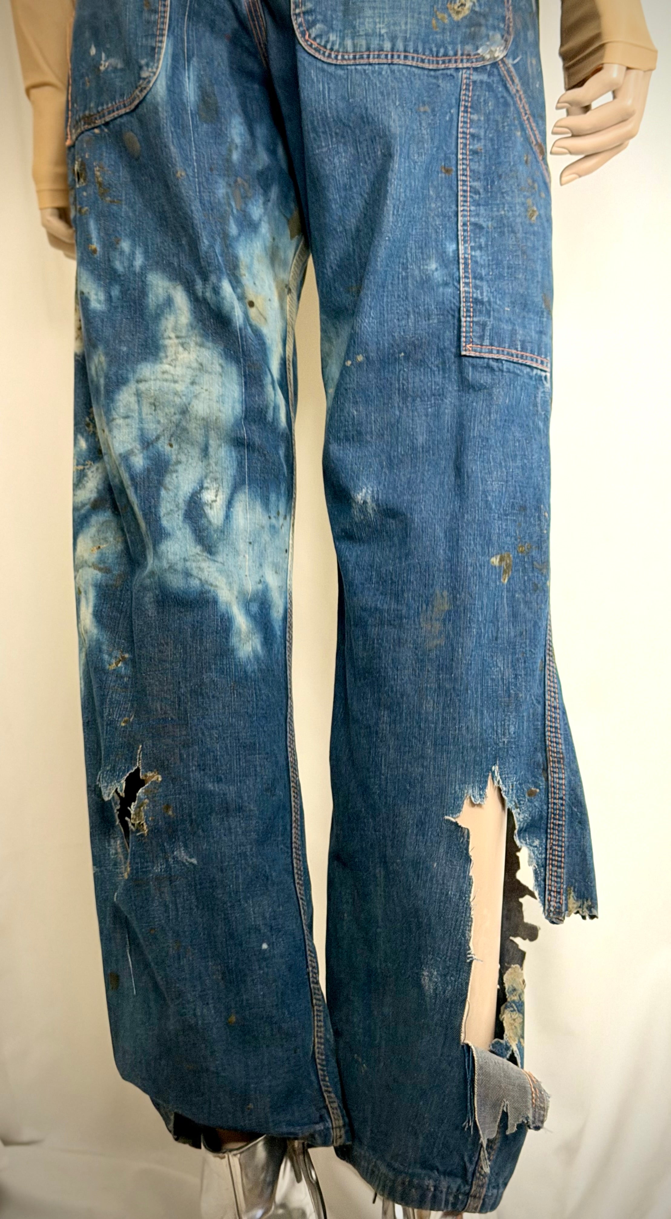 1940s French Artist’s Work Jeans - One-of-a-Kind Archival Wear