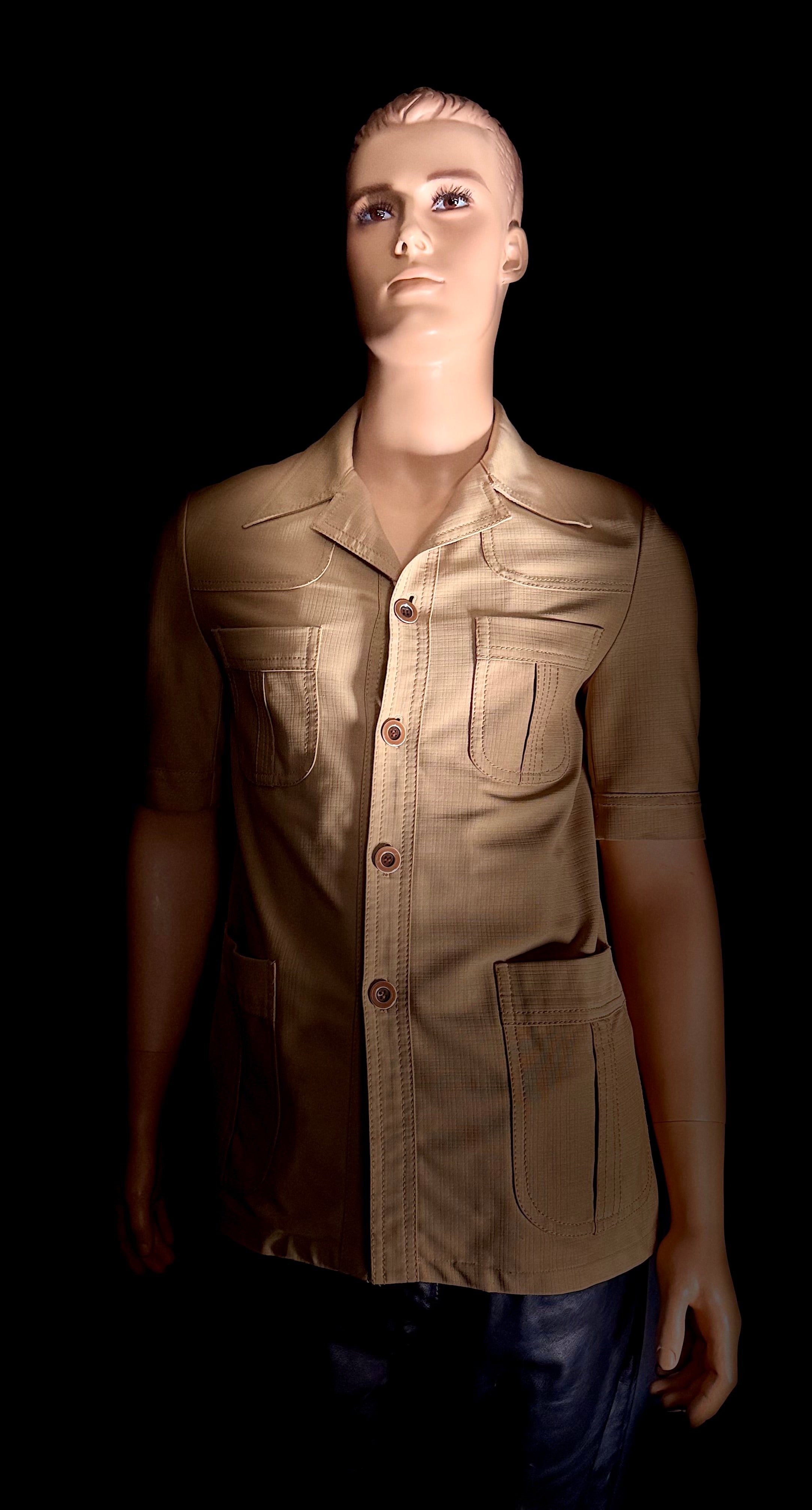 Vintage 1970s Benini Safari Shirt - Rome to Melbourne Tailoring
