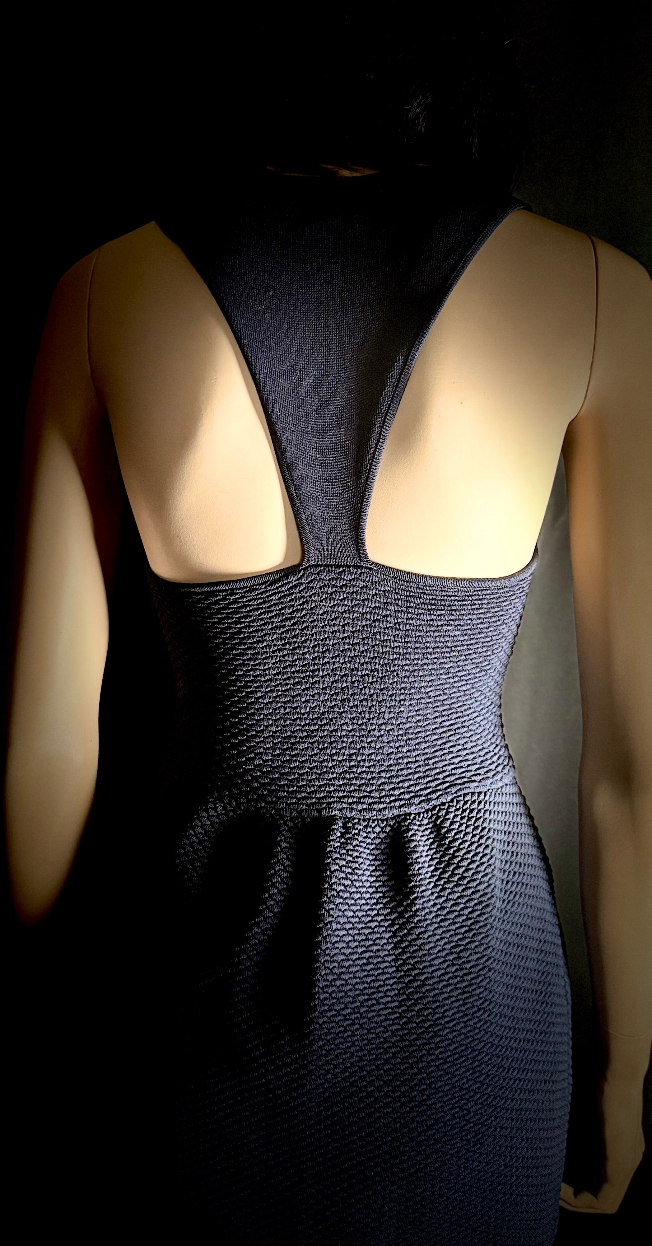 Alice McCall Midnight Textured Sculptural Mini Dress