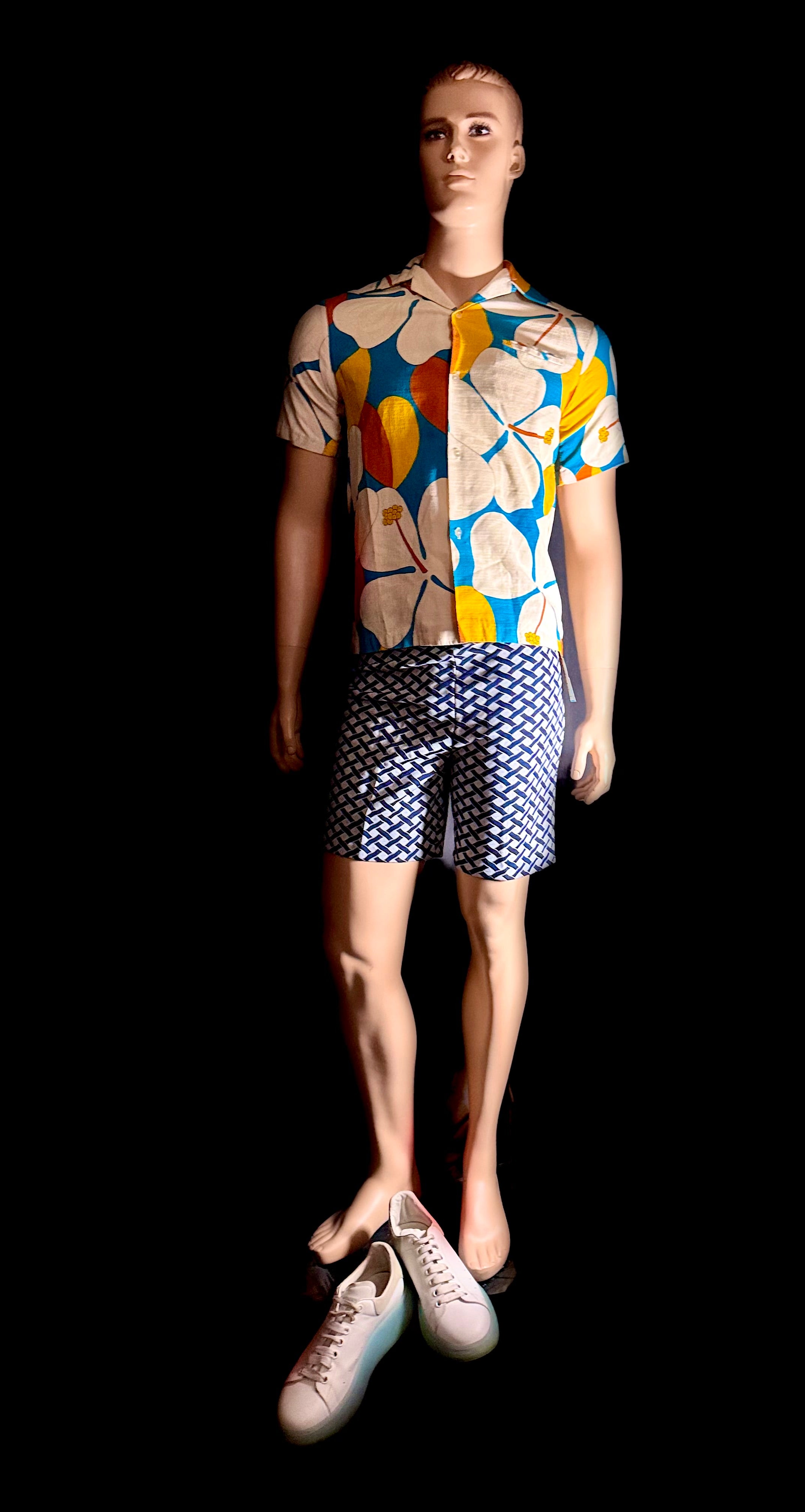 Deadstock 1960s Sears “Perma-Prest” Patterned Shorts - USA