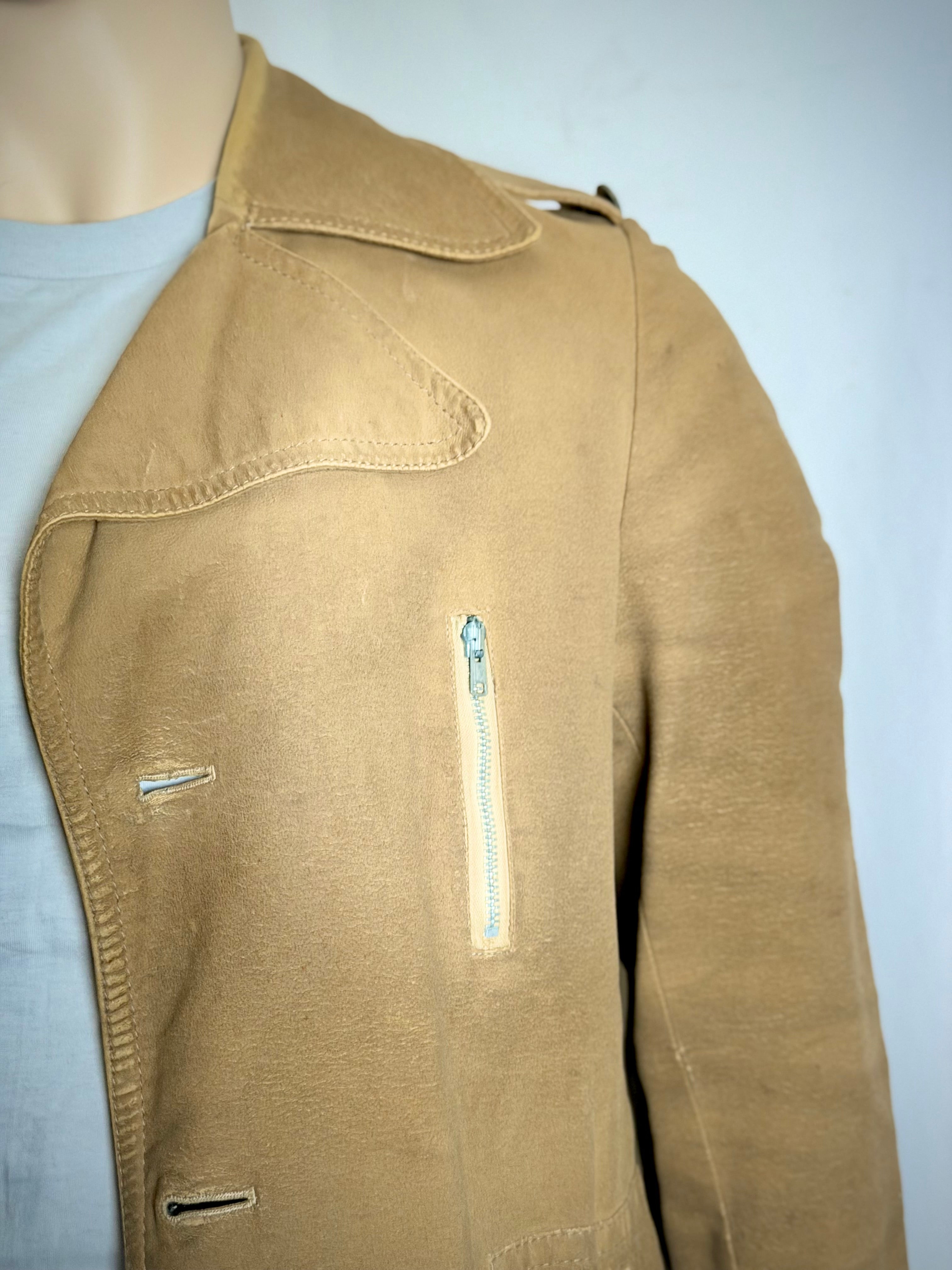 1960s Coated Cotton Utility Jacket - Military Inspired Workwear