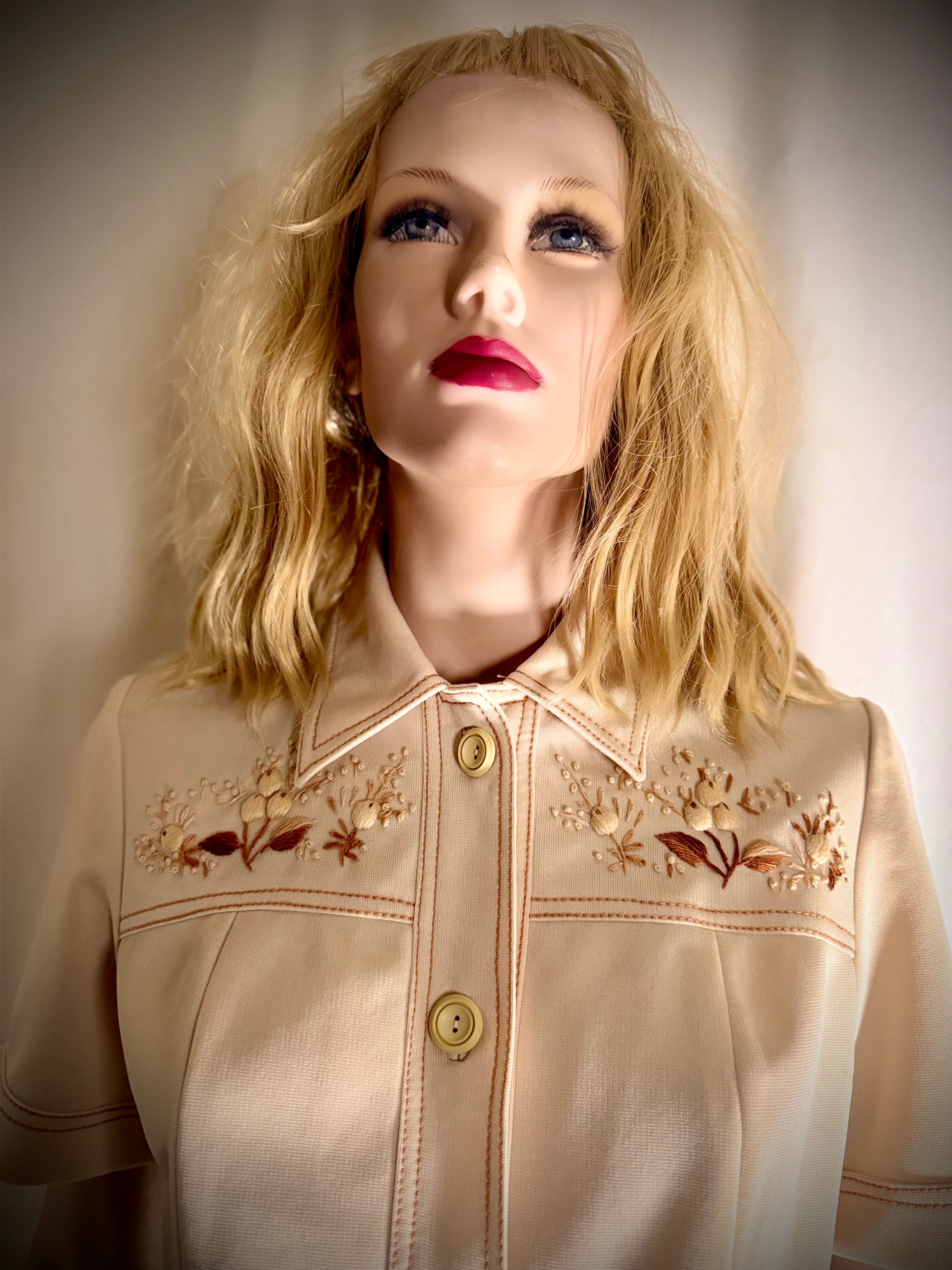 Vintage 1960s–70s Embroidered Western Shirt | Hong Kong Made