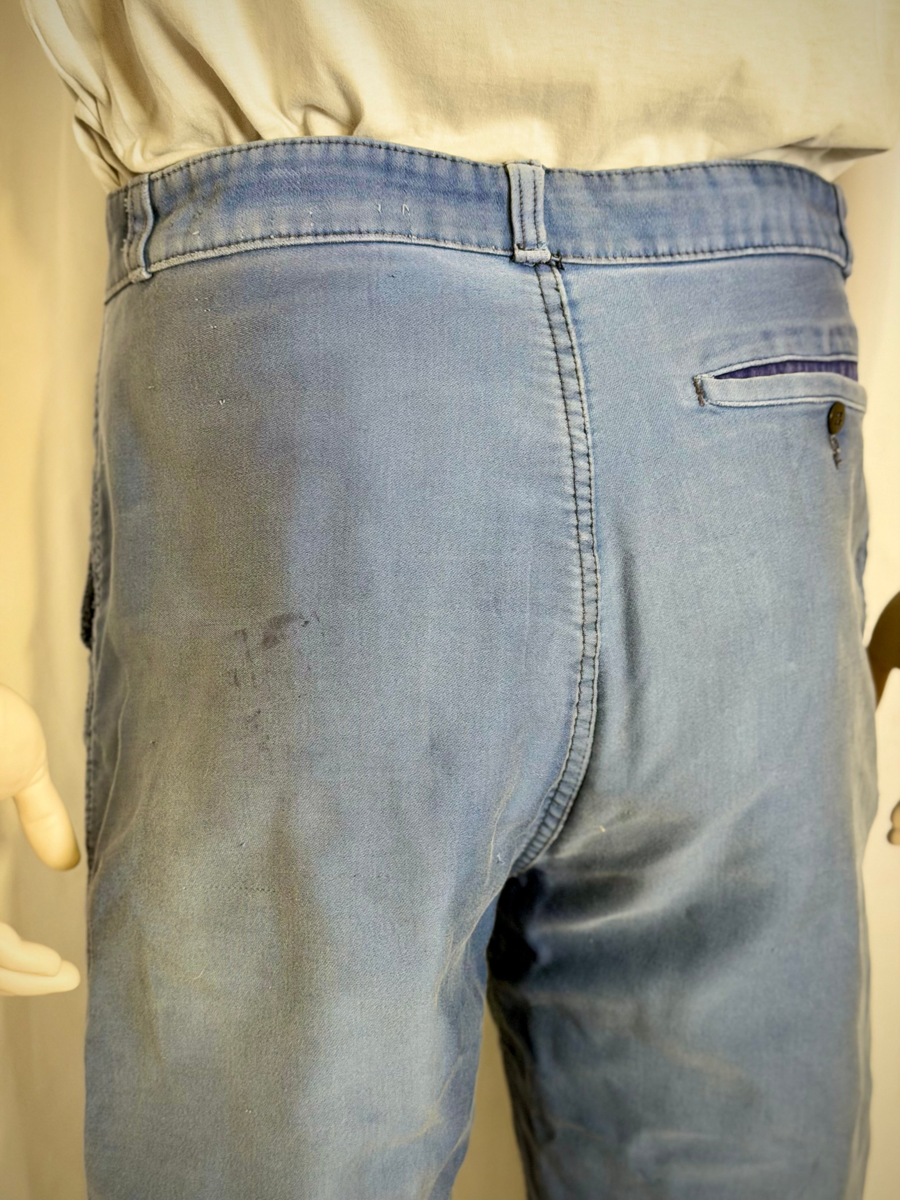 1960s French Work Pants - Patched, Faded and Ultra-Collectible