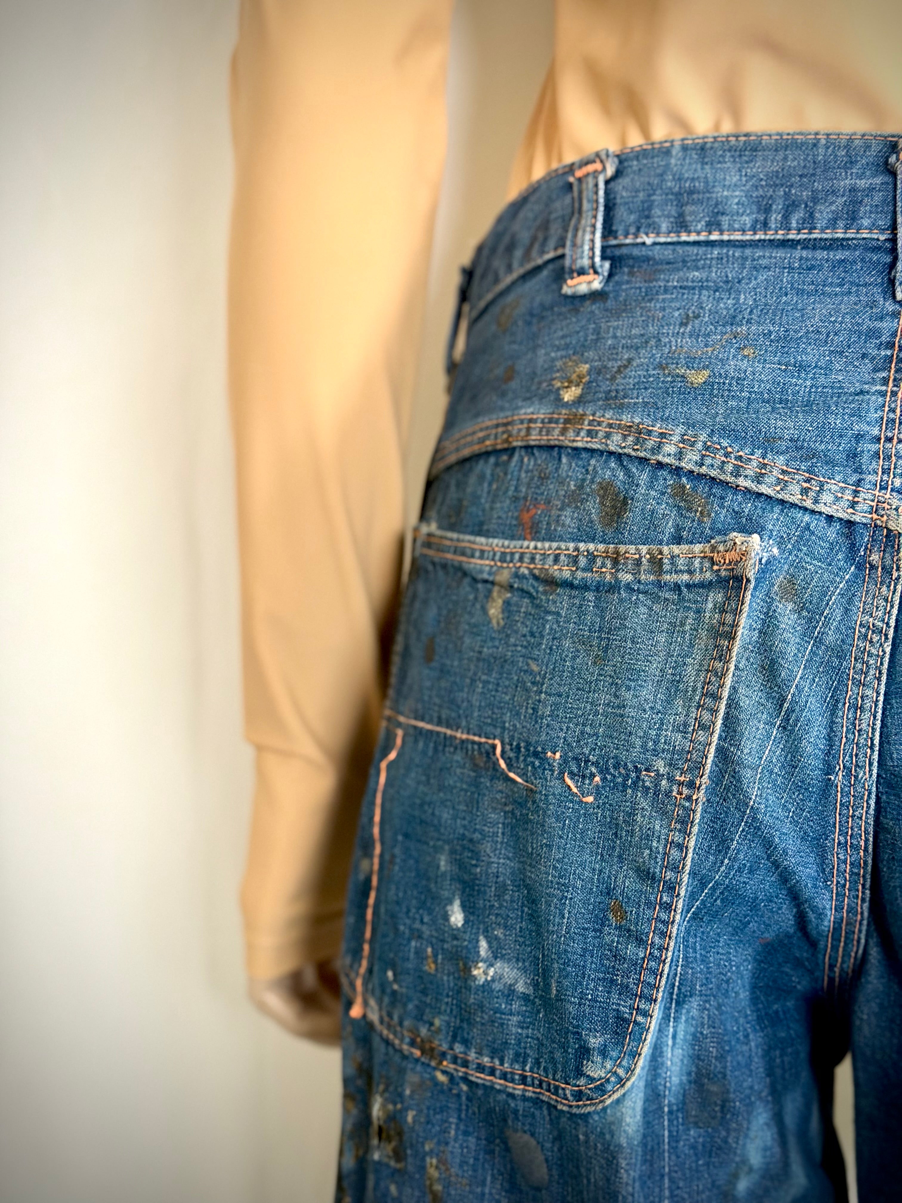 1940s French Artist’s Work Jeans - One-of-a-Kind Archival Wear