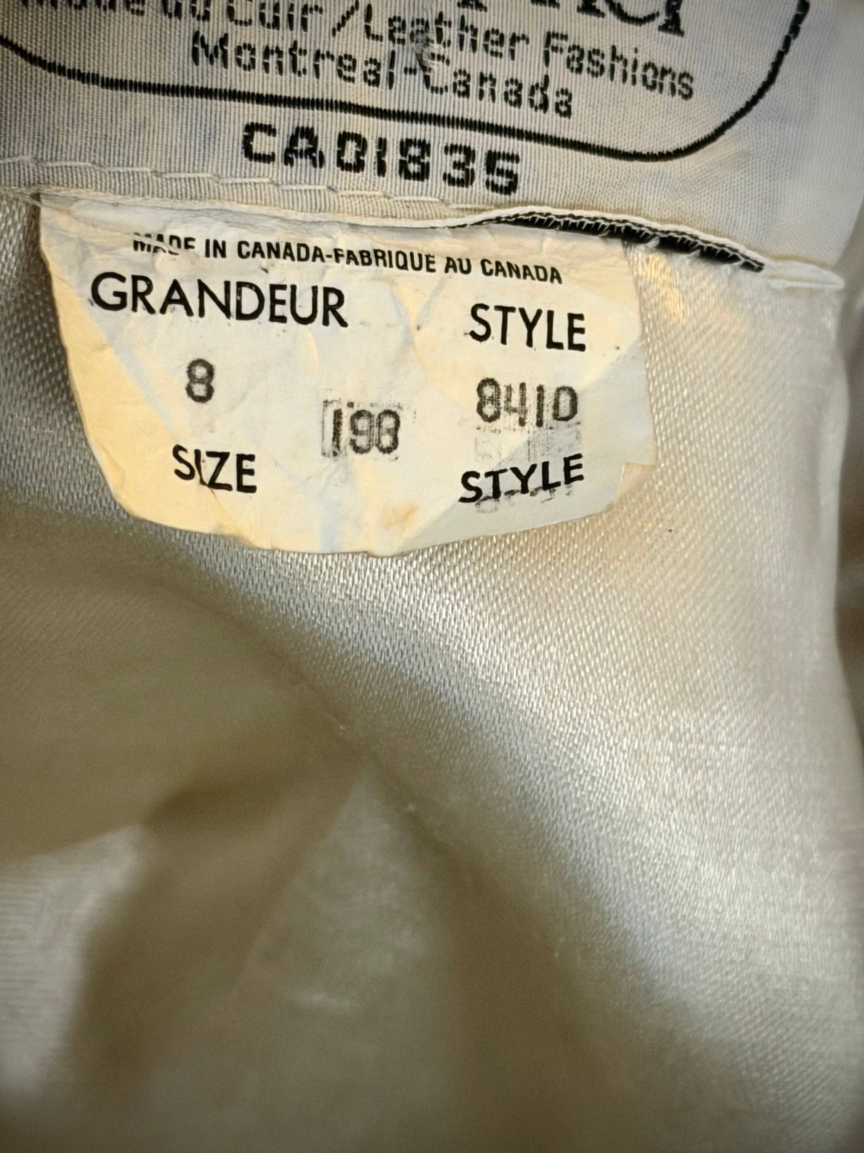 1980s Jonathan Christopher Leather Jacket - Made In Canada