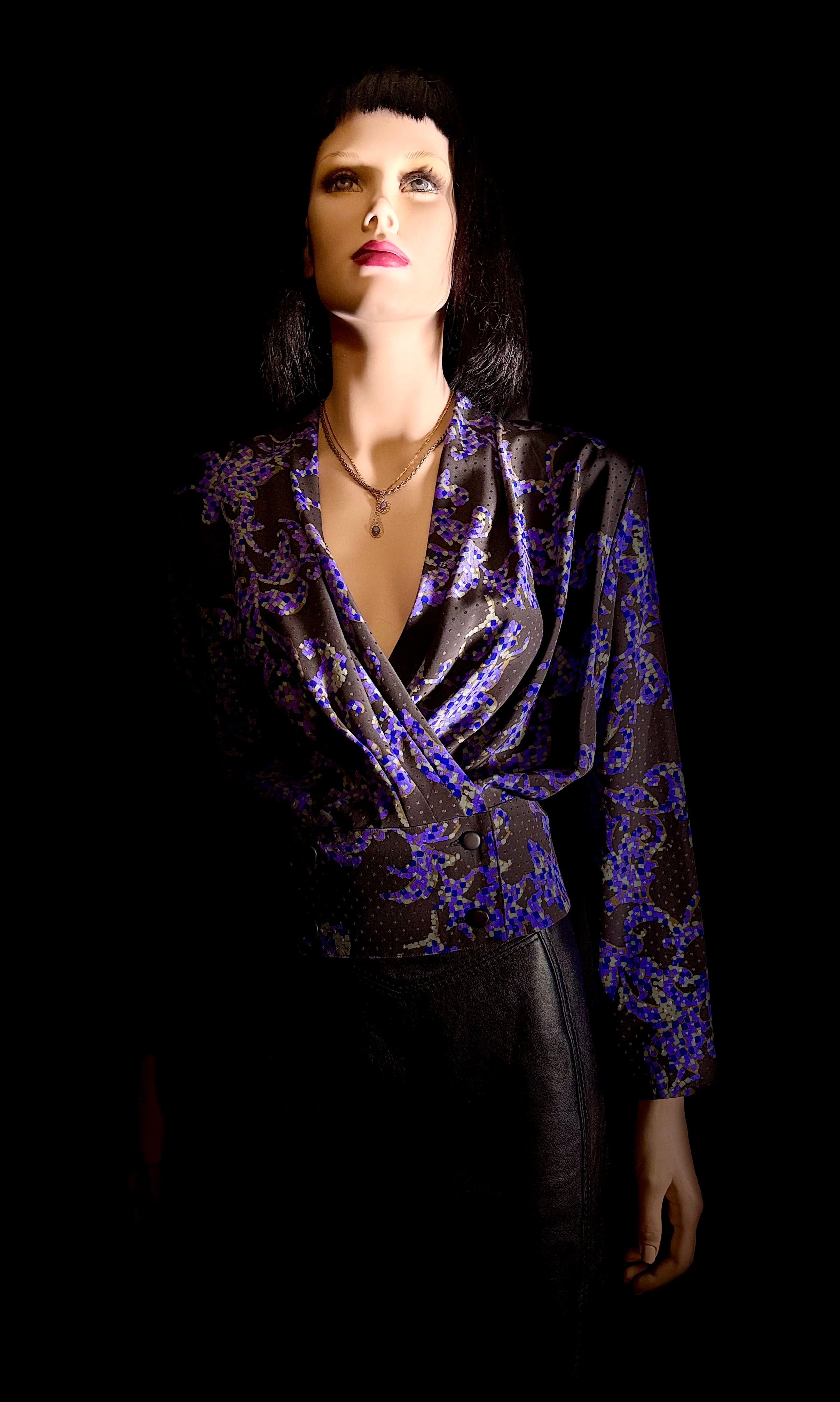 Pierre Balmain Paris-Late 80's/Early 90's Japanese
Made Designer Blouse