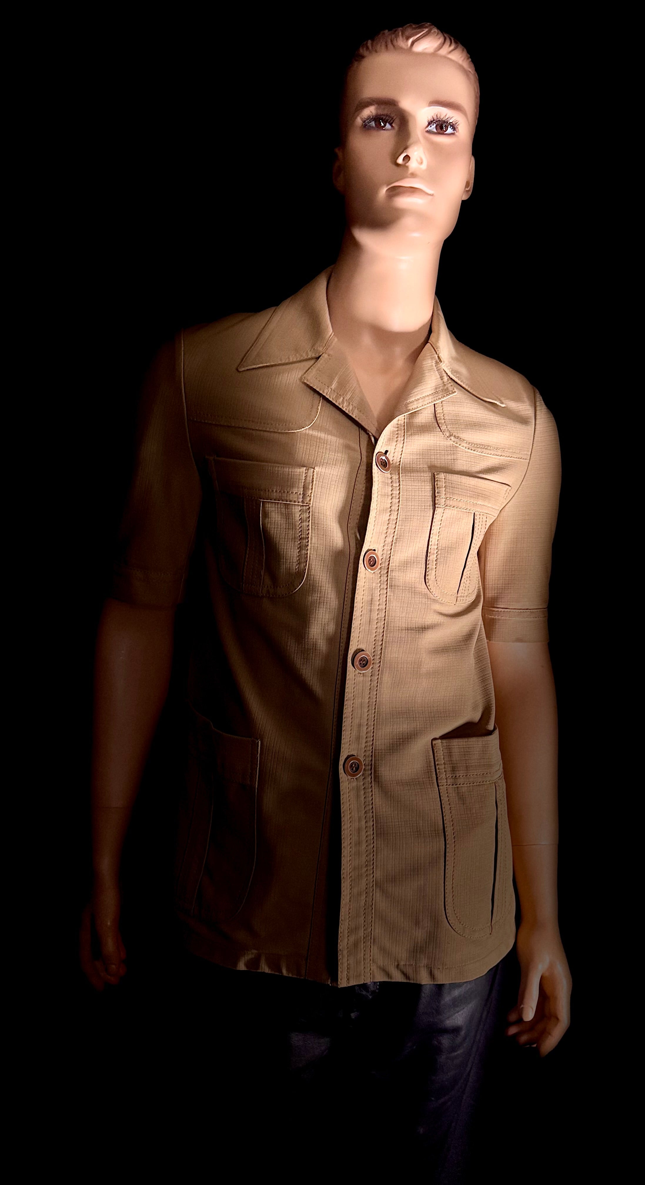 Vintage 1970s Benini Safari Shirt - Rome to Melbourne Tailoring