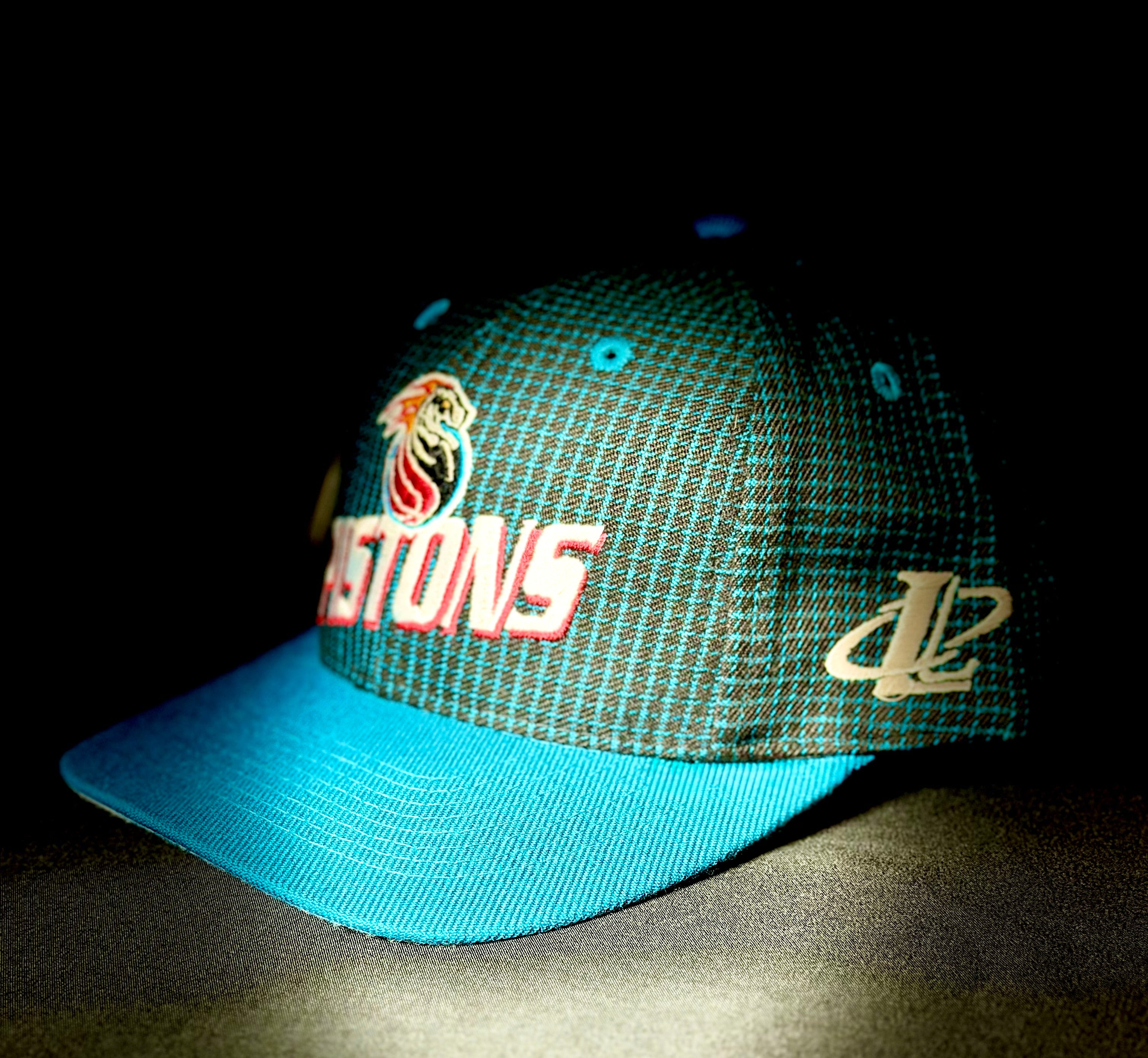 1990s Detroit Pistons Deadstock Snapback — Official NBA Licensed — Teal Era