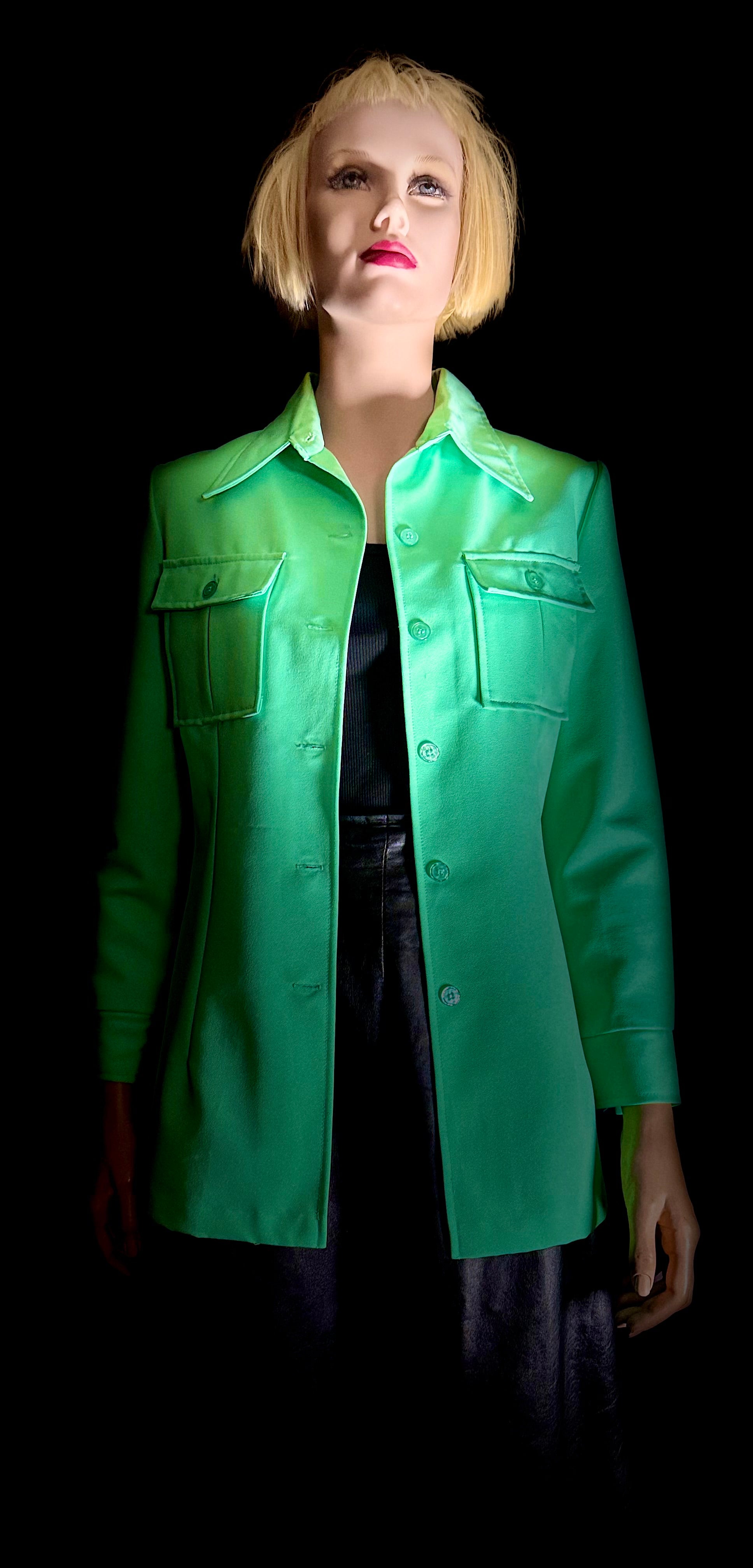 Mint Utility Shirt-Jacket | Vintage Contemporary Cut