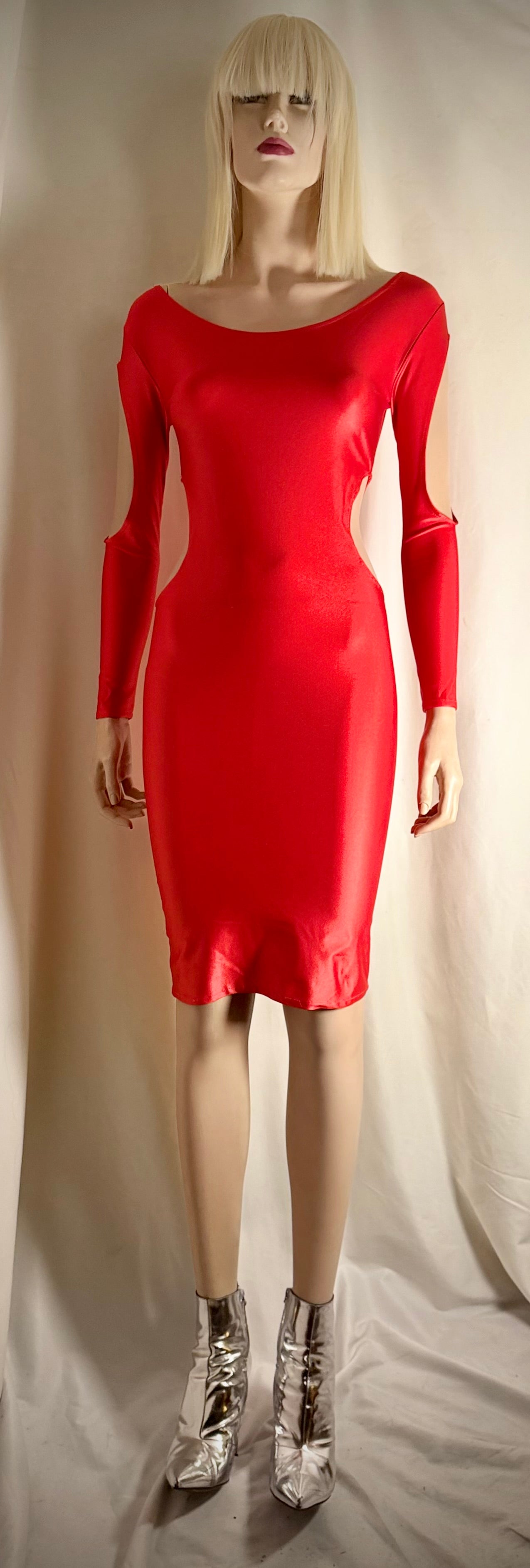 80s - 90s Cut-Out Bodycon Dress