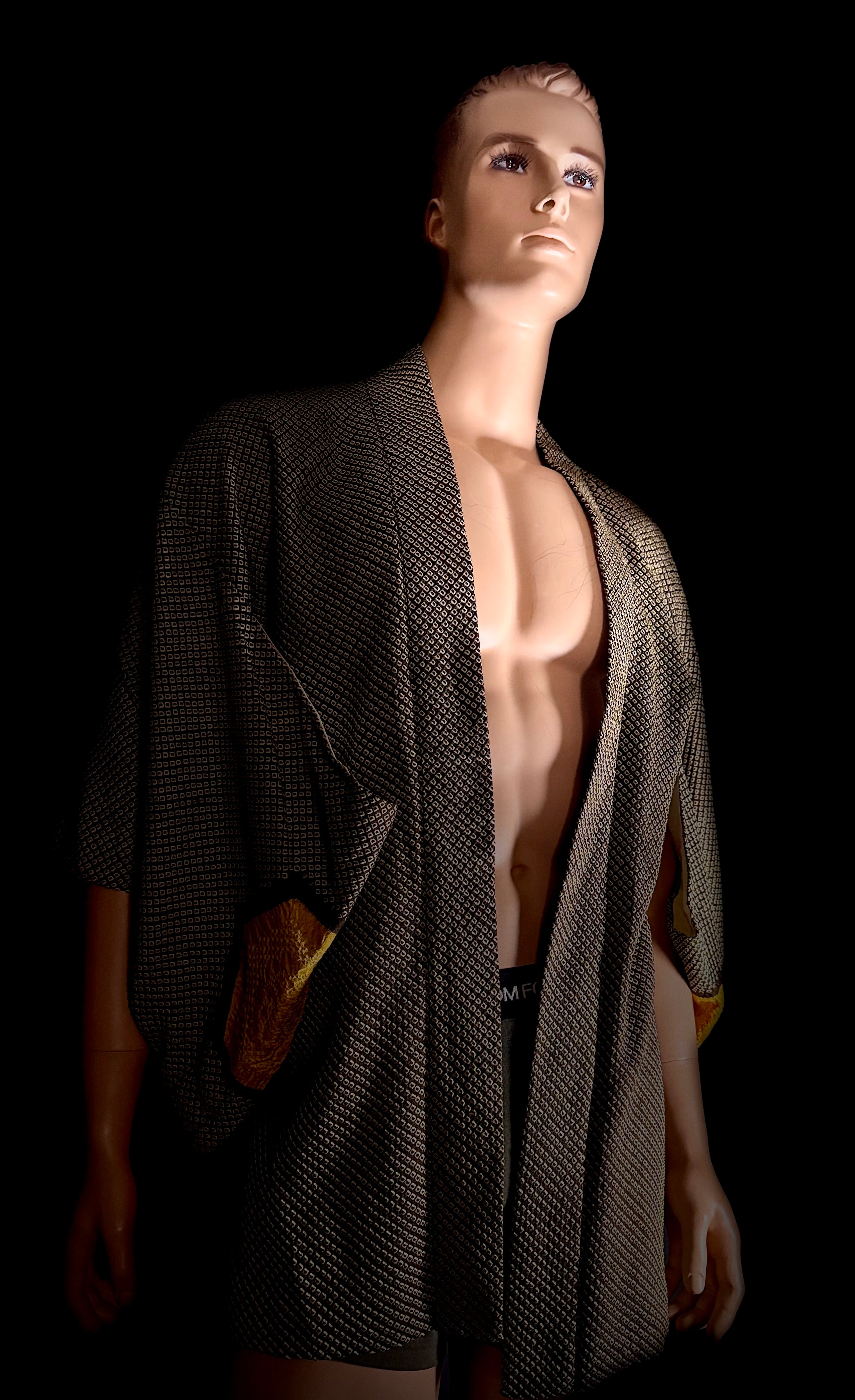 Deadstock Vintage Japanese Hand-Shibori Haori Jacket
