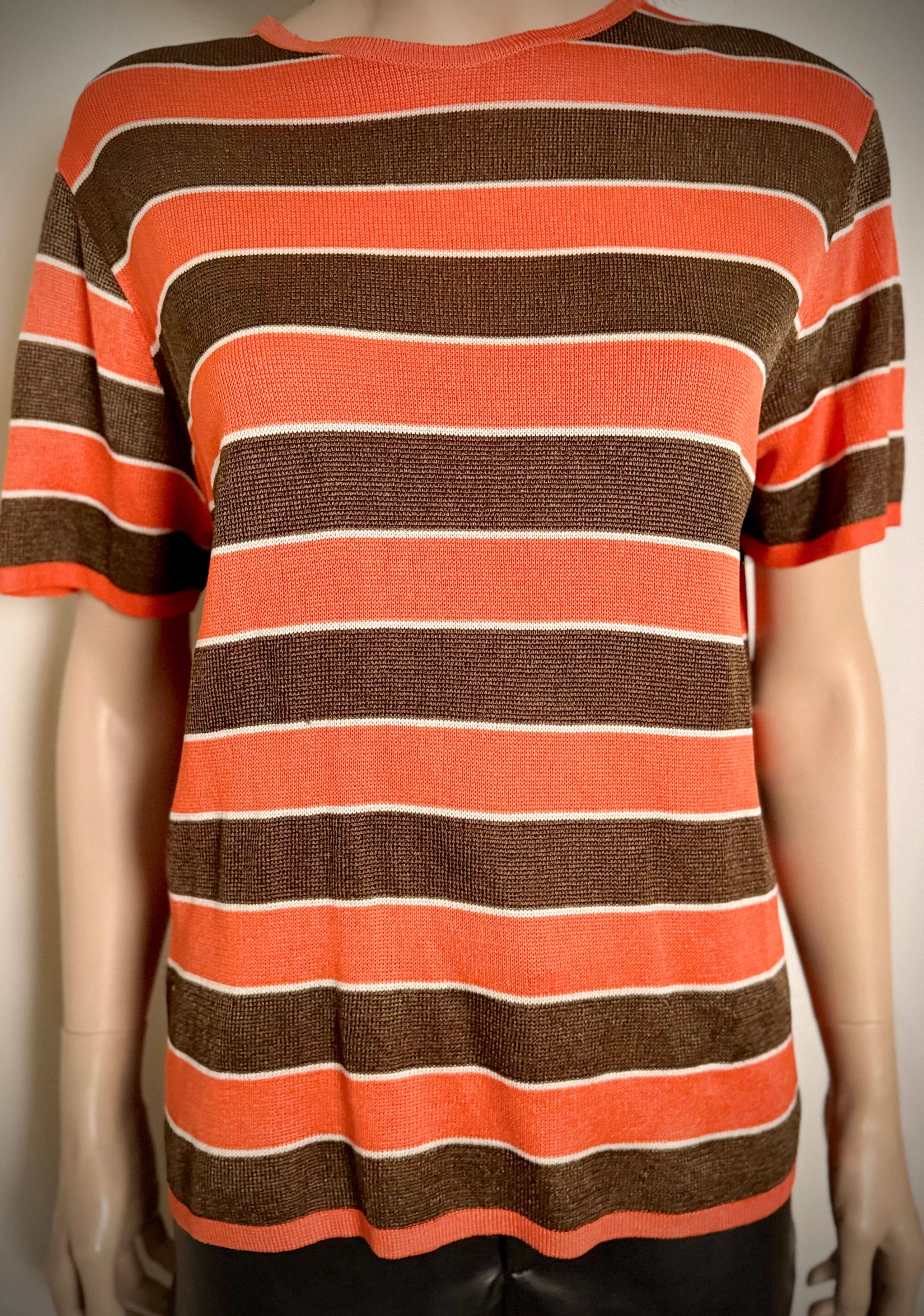1960s-70s Semi-Sheer Mod Knit Top