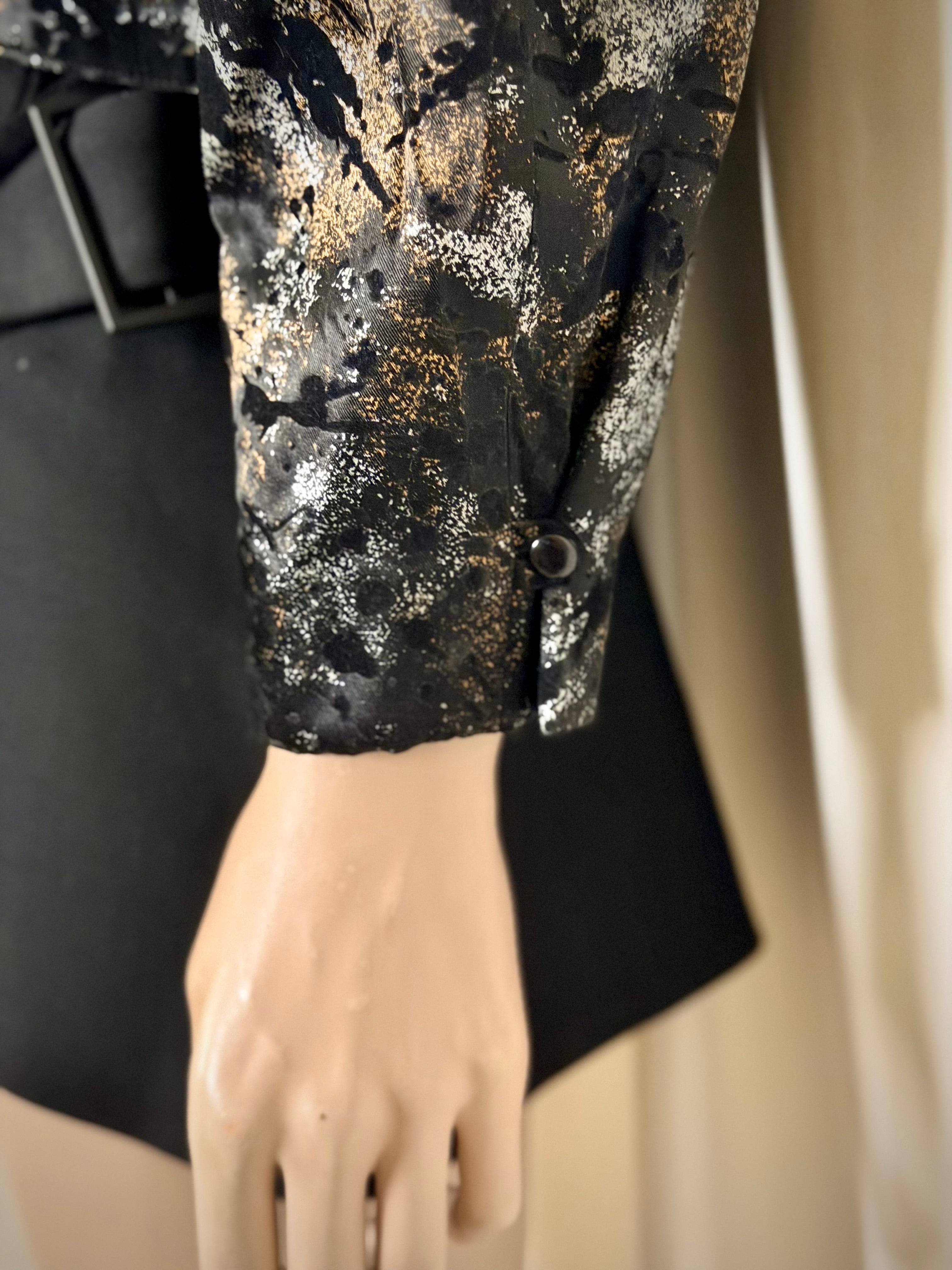 1980s Davi Dan Belgium Brutalist Metallic Jacket