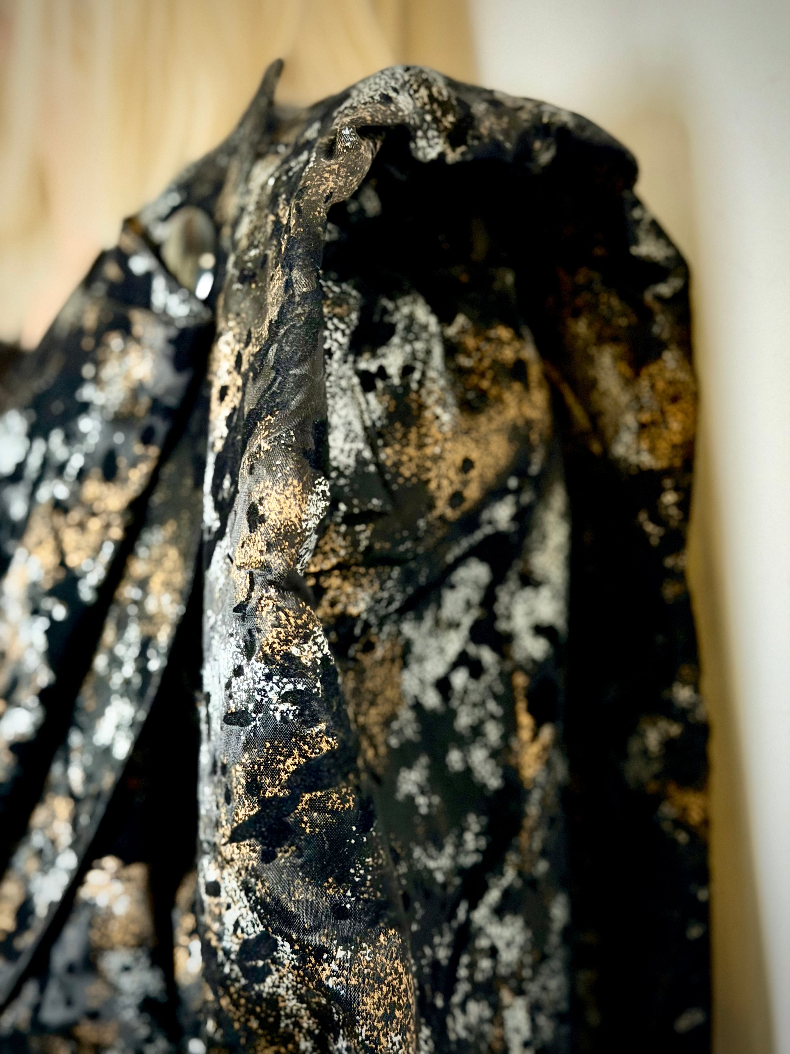 1980s Davi Dan Belgium Brutalist Metallic Jacket