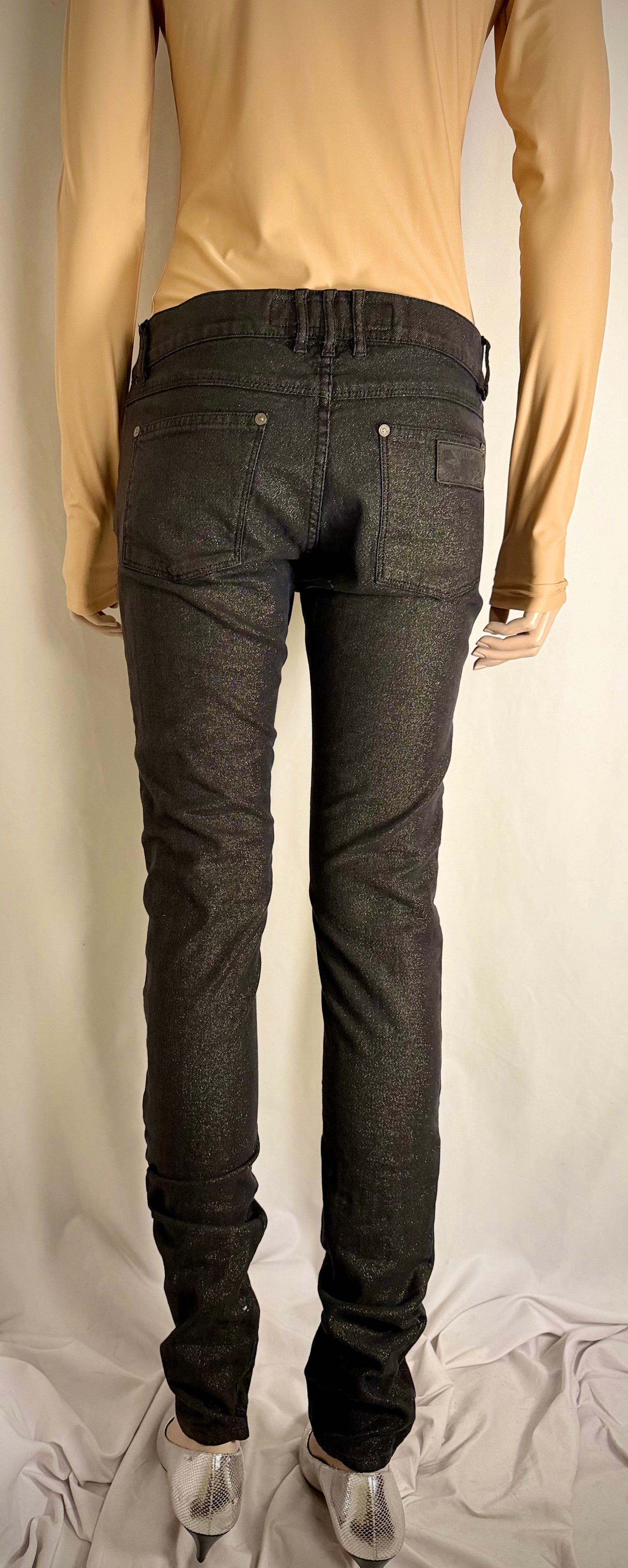 April 77 Gold-Lustre Slim Jeans with Guitar Pick Pocket