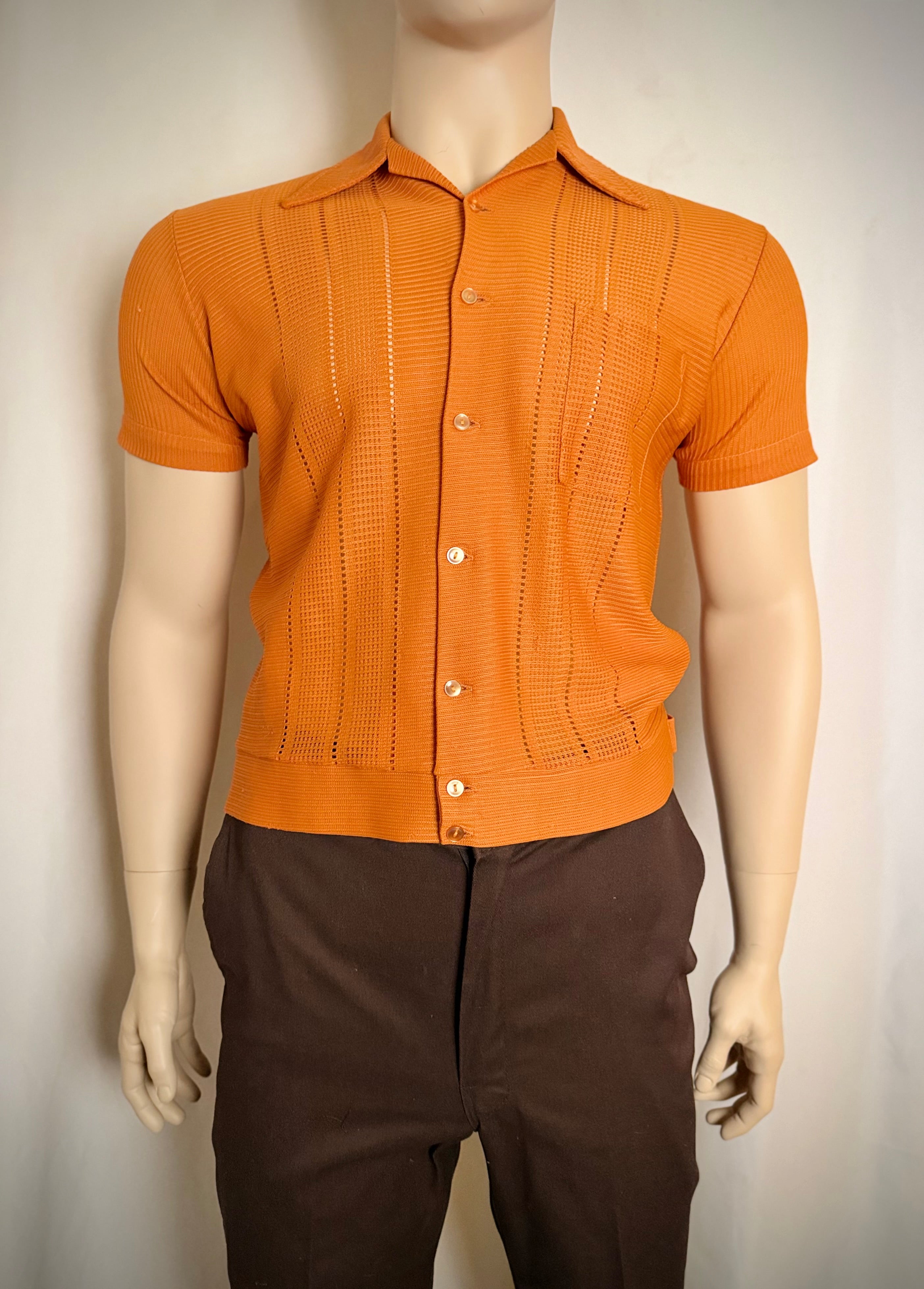 Vintage Bisley Open-Weave Knit Shirt - Made in Australia