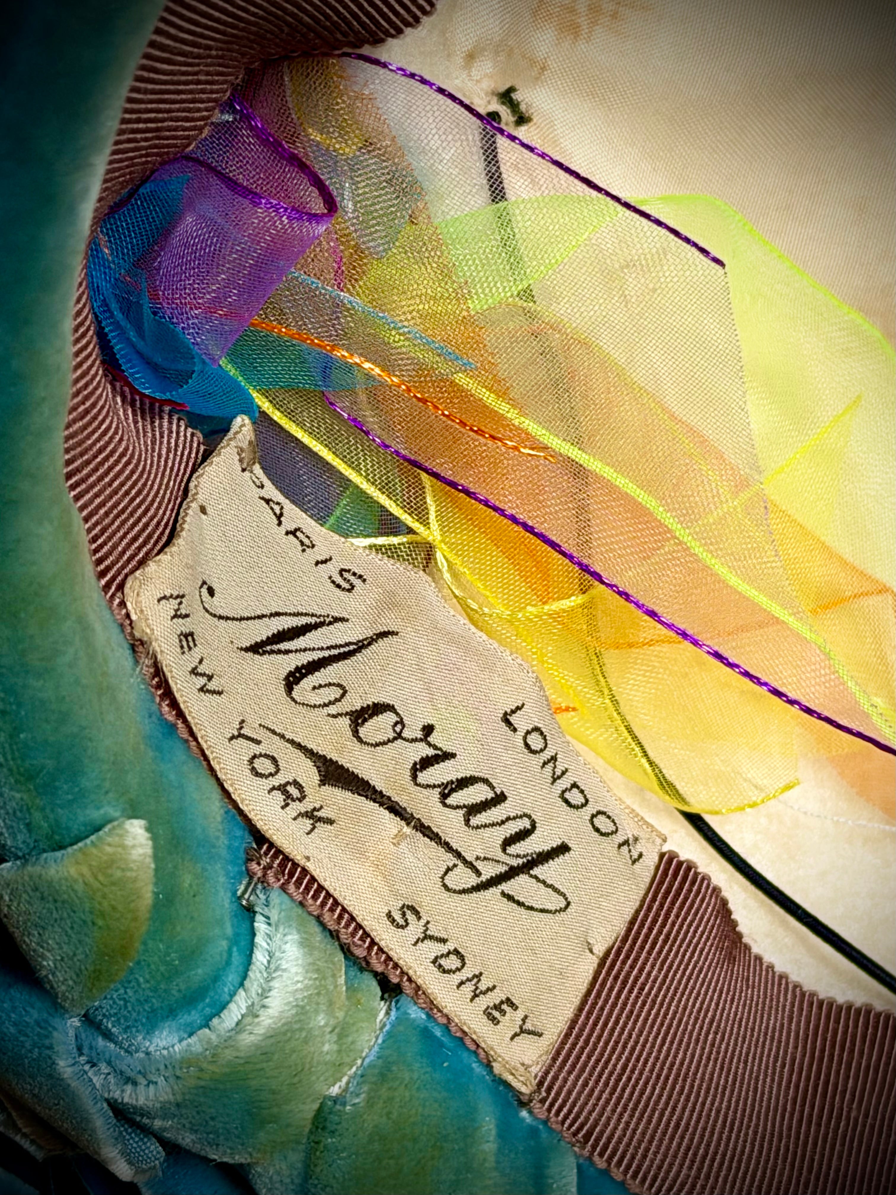 Moray Sculptural Floral Couture Hat - Mid-Century Millinery