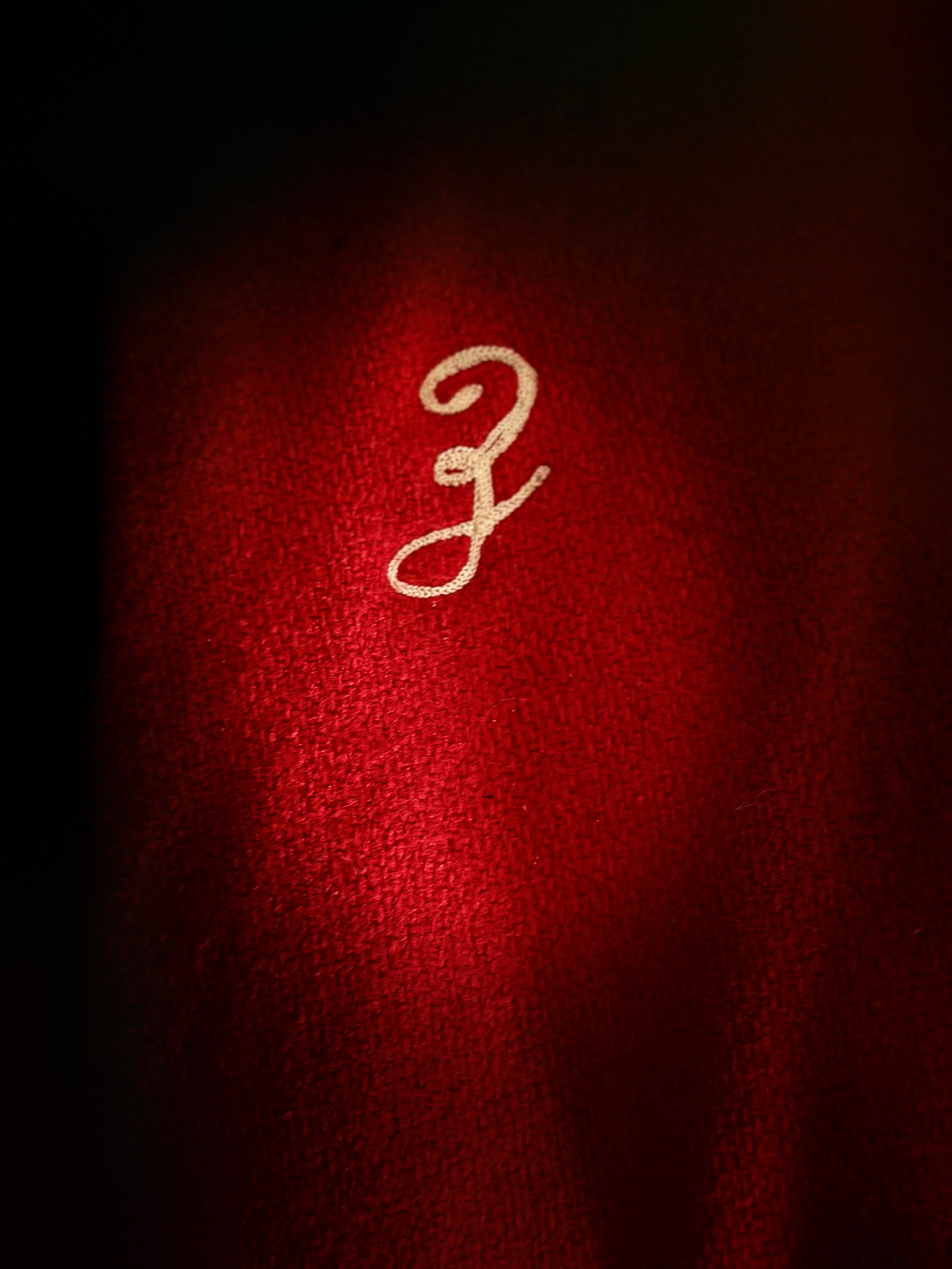1950s–60s Red Varsity Jacket with Leather Sleeves