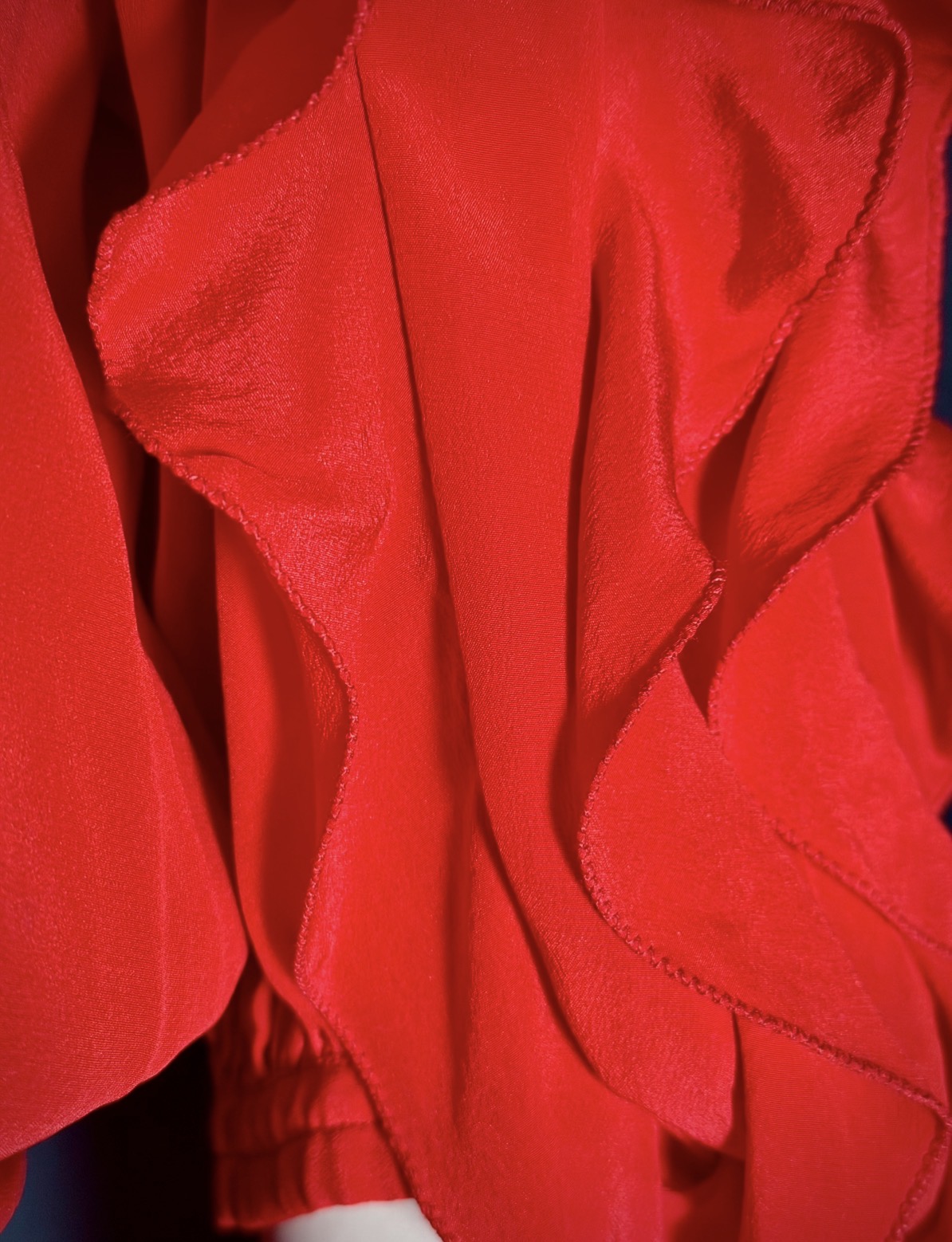 Italian Silk Mandarin Collar Blouse