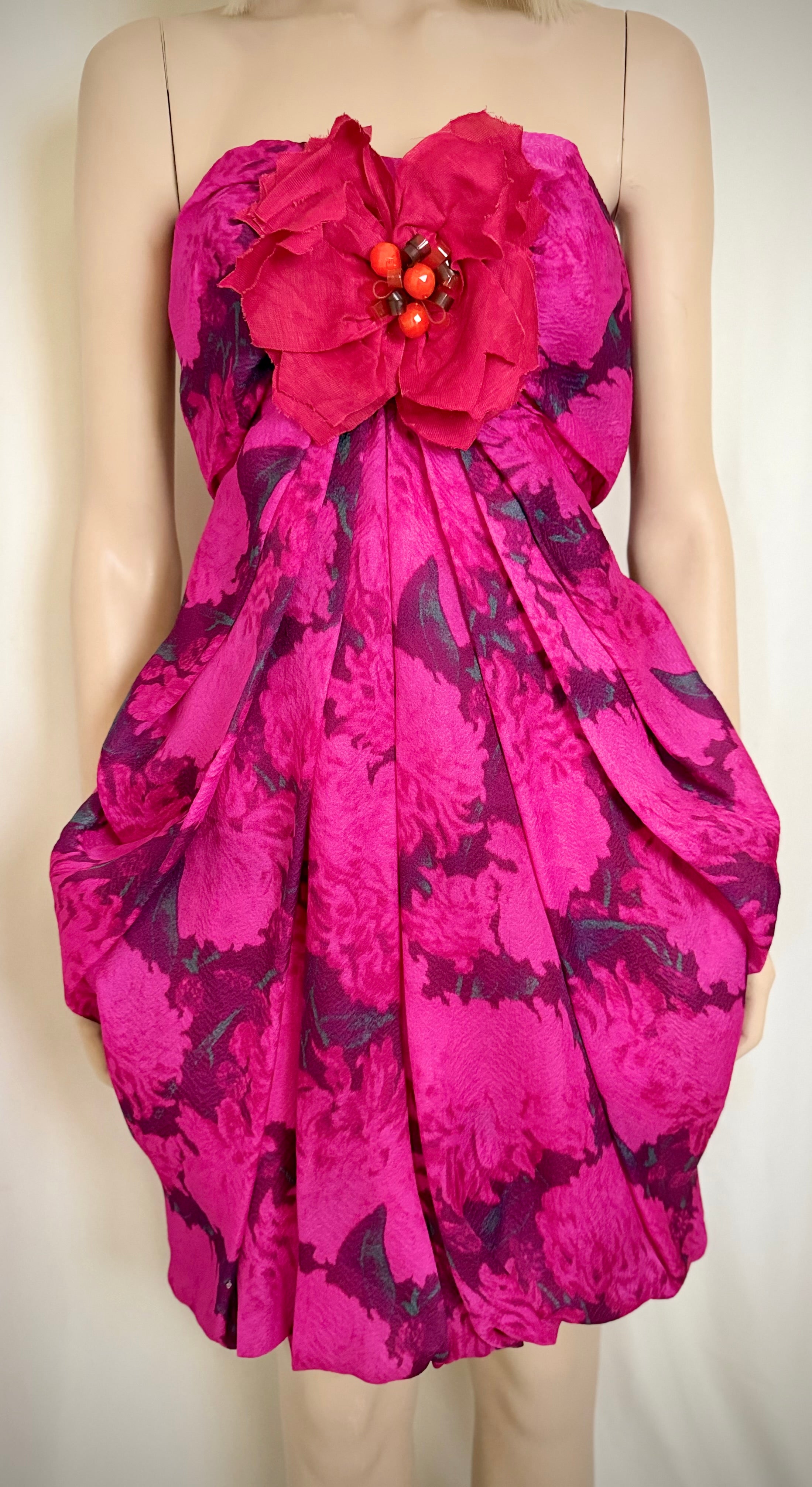 LANVIN Paris SS2010 Rare Sculptural Silk Dress - Alber Elbaz