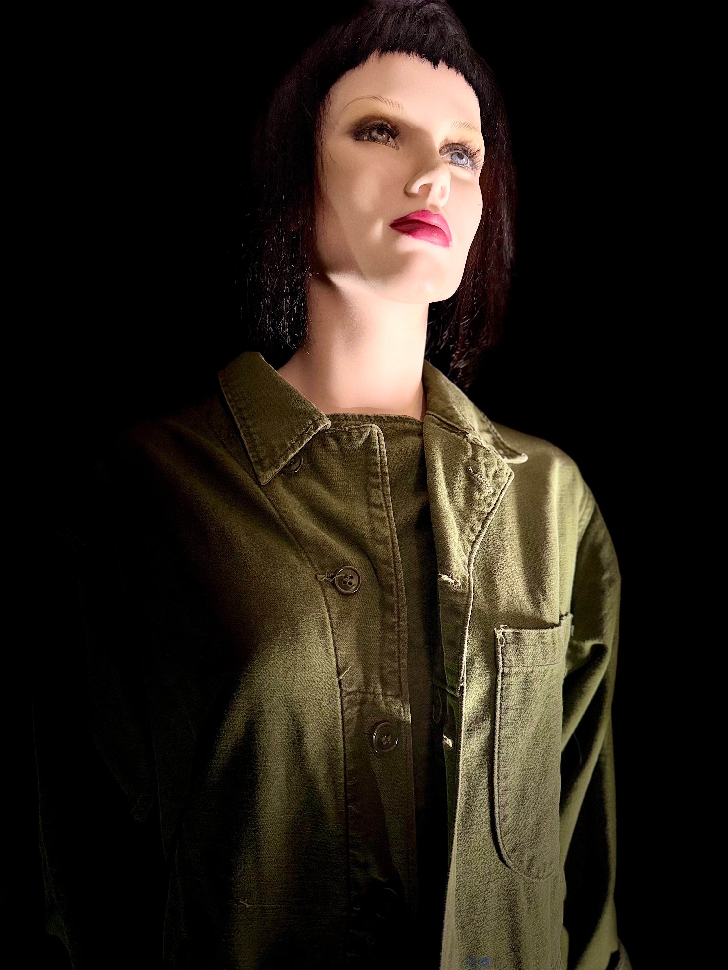 1970s Olive Workwear Jumpsuit | Vintage Painter’s Coverall | Cotton Utility Suit