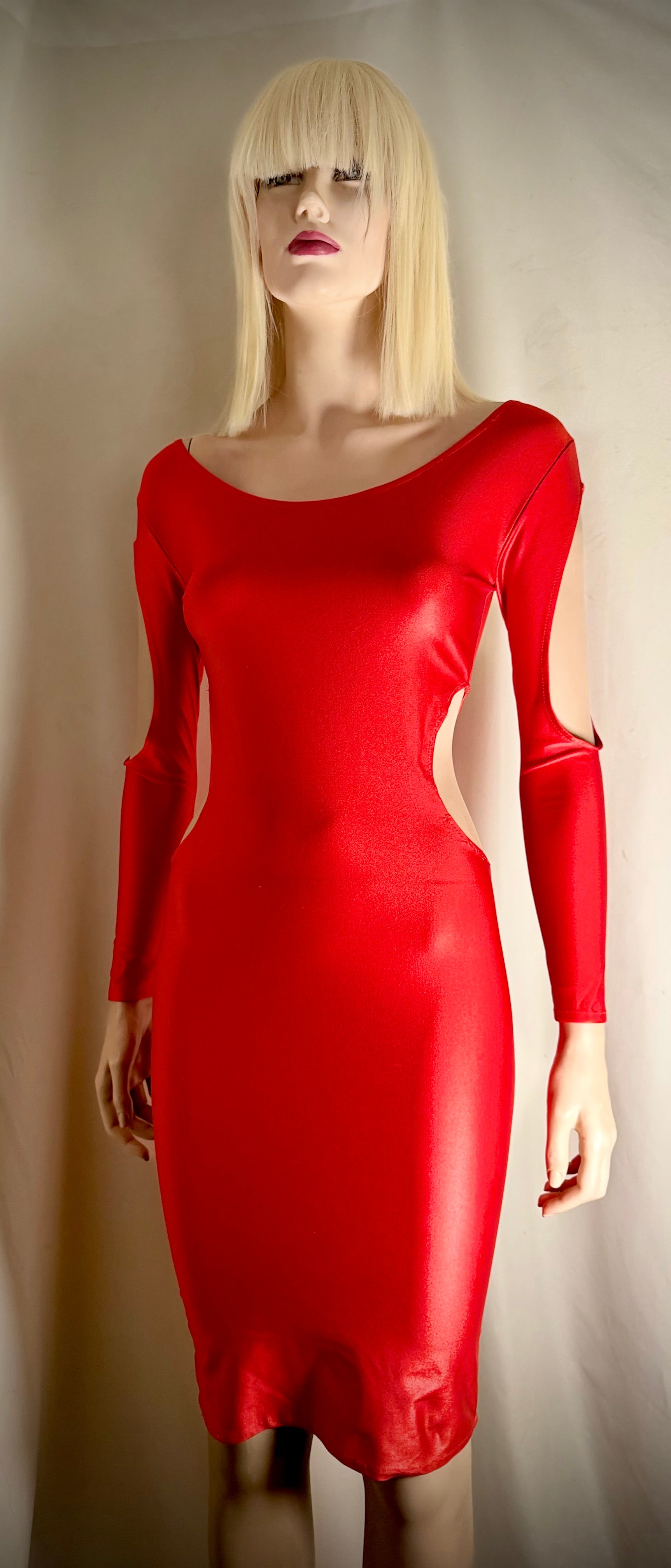 80s - 90s Cut-Out Bodycon Dress