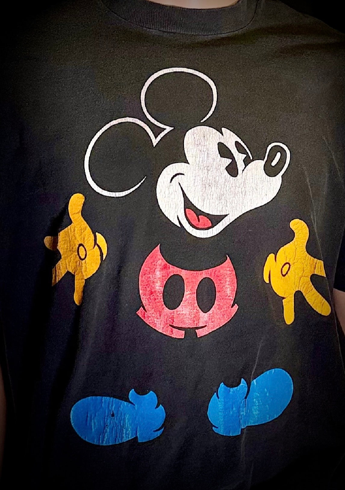 Vintage Mickey & Co. Disney T-Shirt - Faded Black (Late 80s / Early 90s)