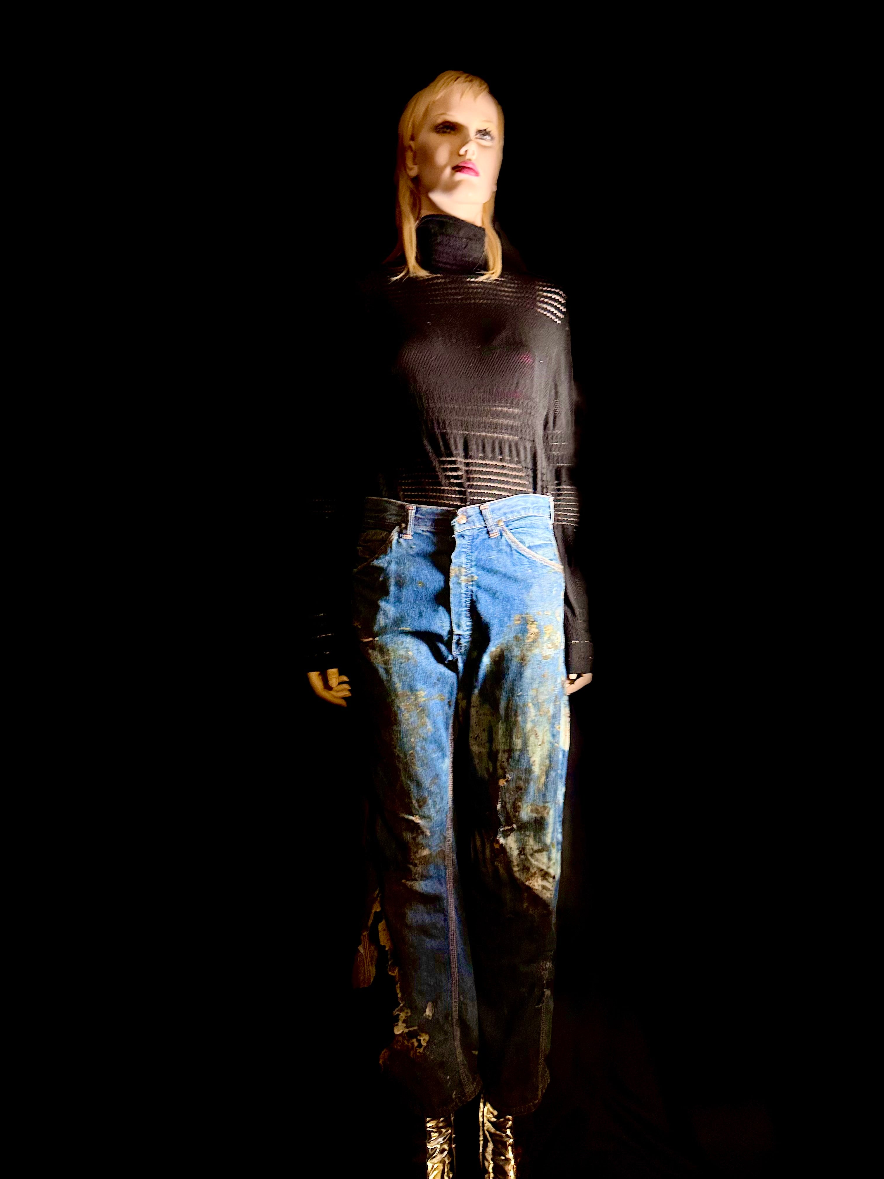 1940s French Artist’s Work Jeans - One-of-a-Kind Archival Wear