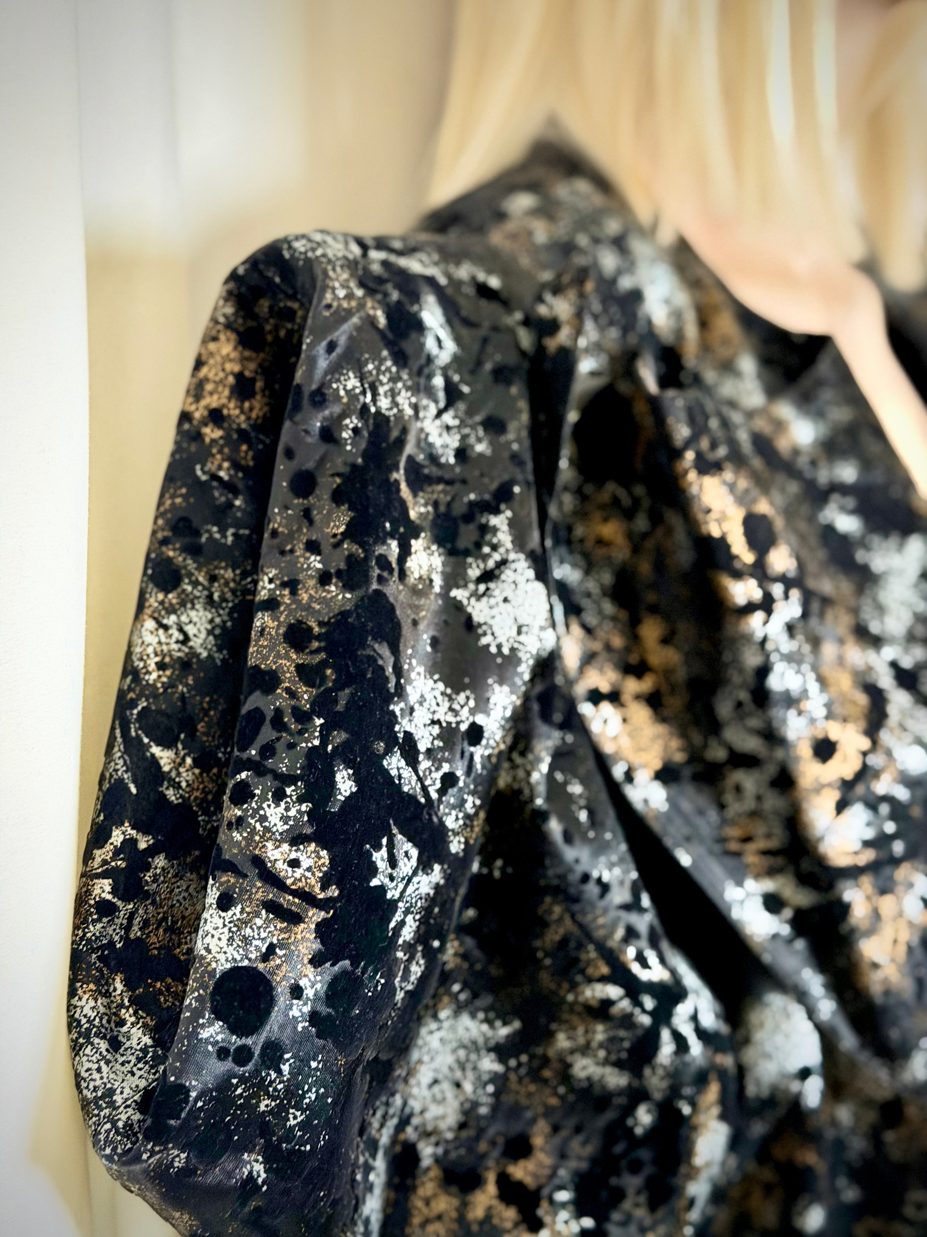 1980s Davi Dan Belgium Brutalist Metallic Jacket