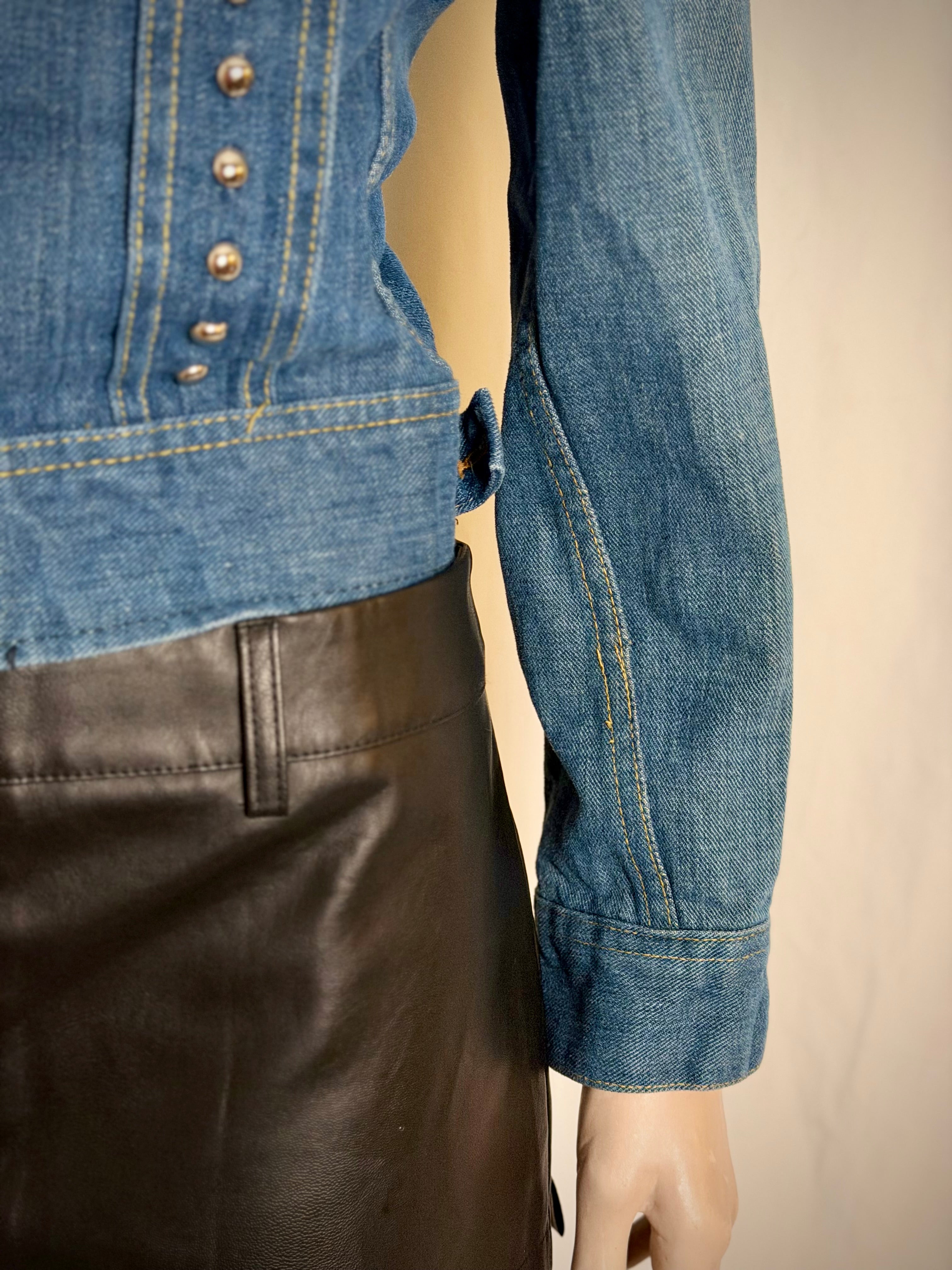 1960s-70s Studded Lee Denim Jacket Union Made USA