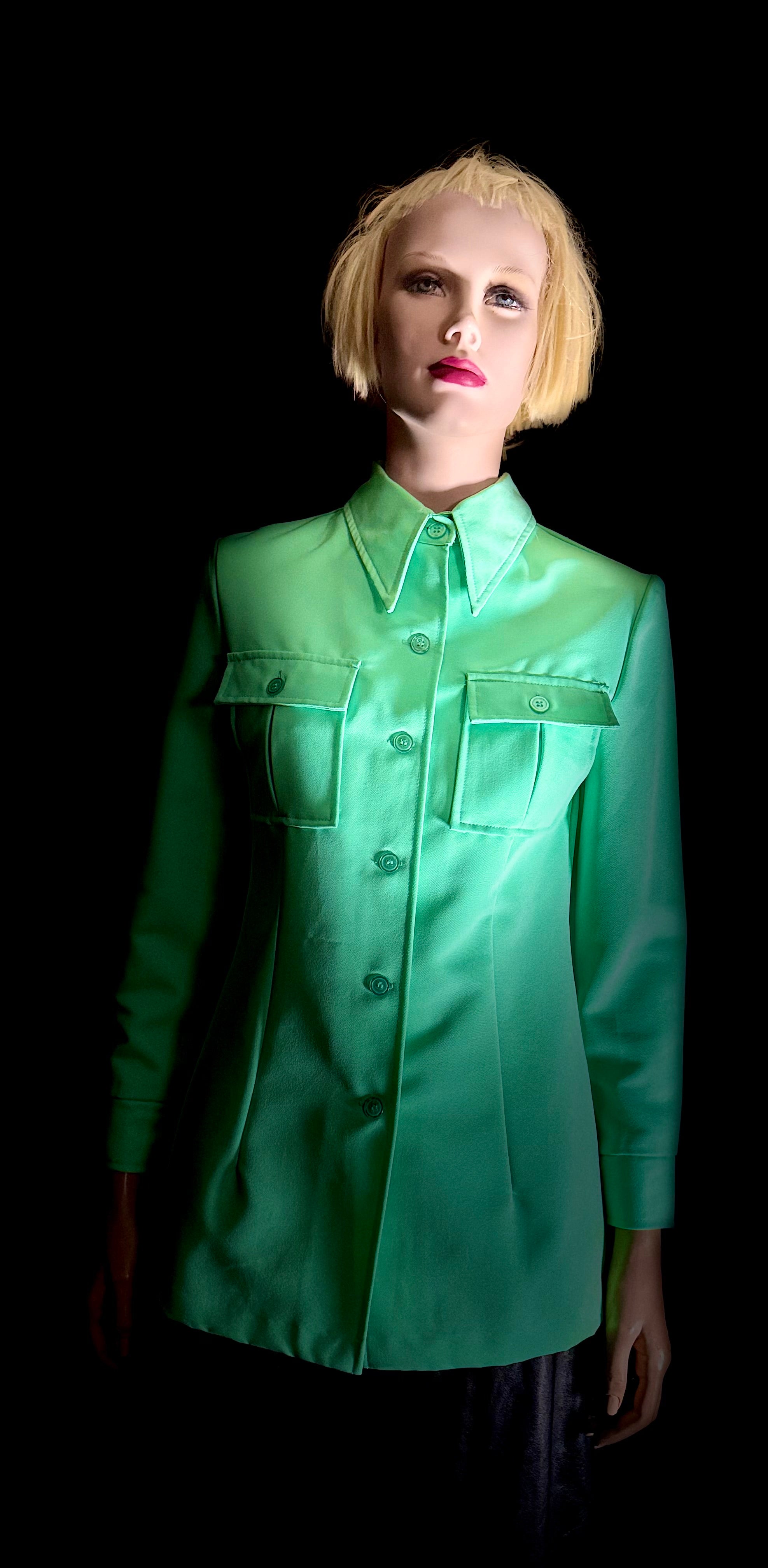 Mint Utility Shirt-Jacket | Vintage Contemporary Cut